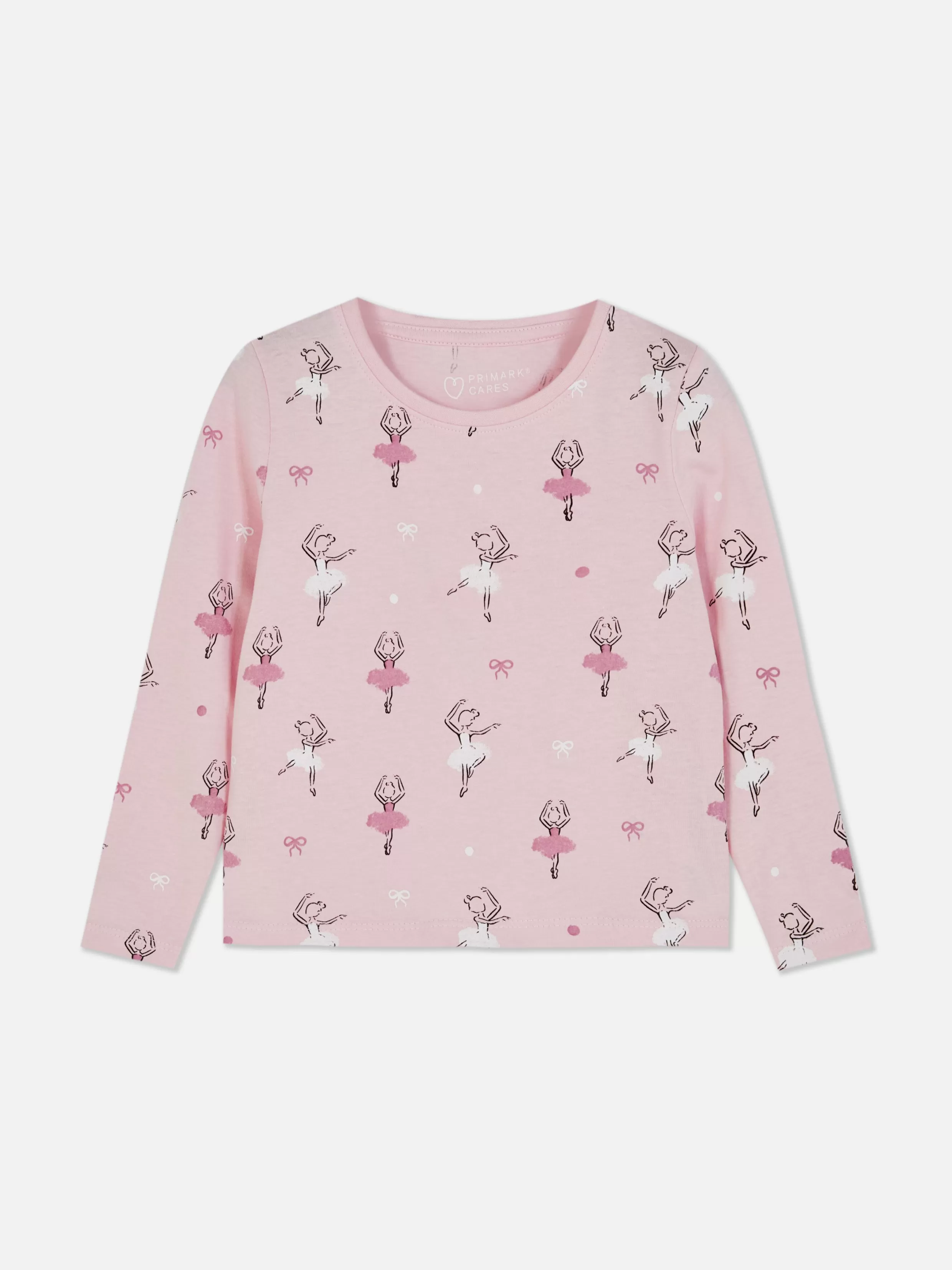 Online Ballet Graphic Long Sleeve T-Shirt Kids Tops And T-Shirts