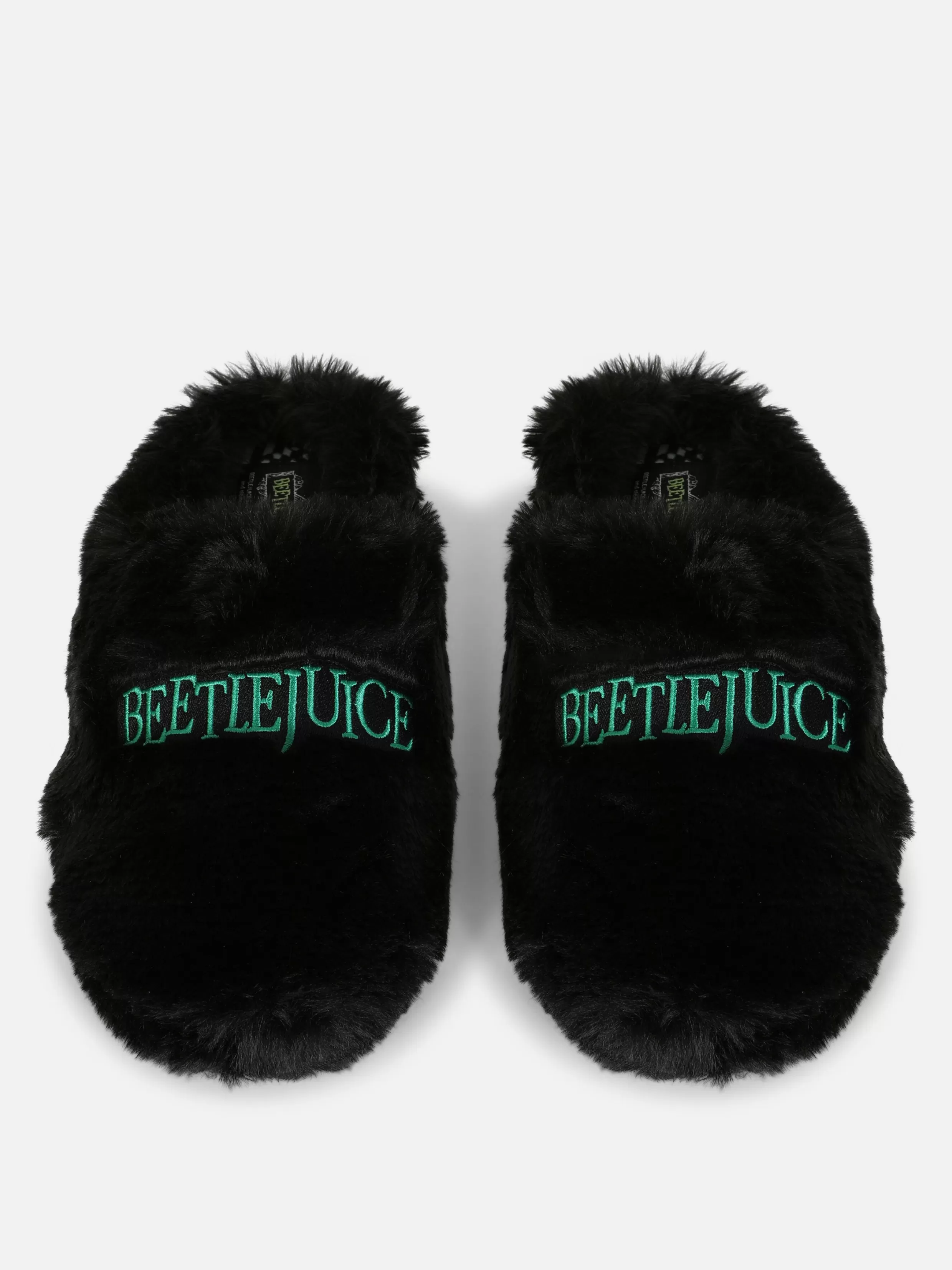 Fashion Beetlejuice Fluffy Mule Slippers Women Beetlejuice | Halloween Accessories