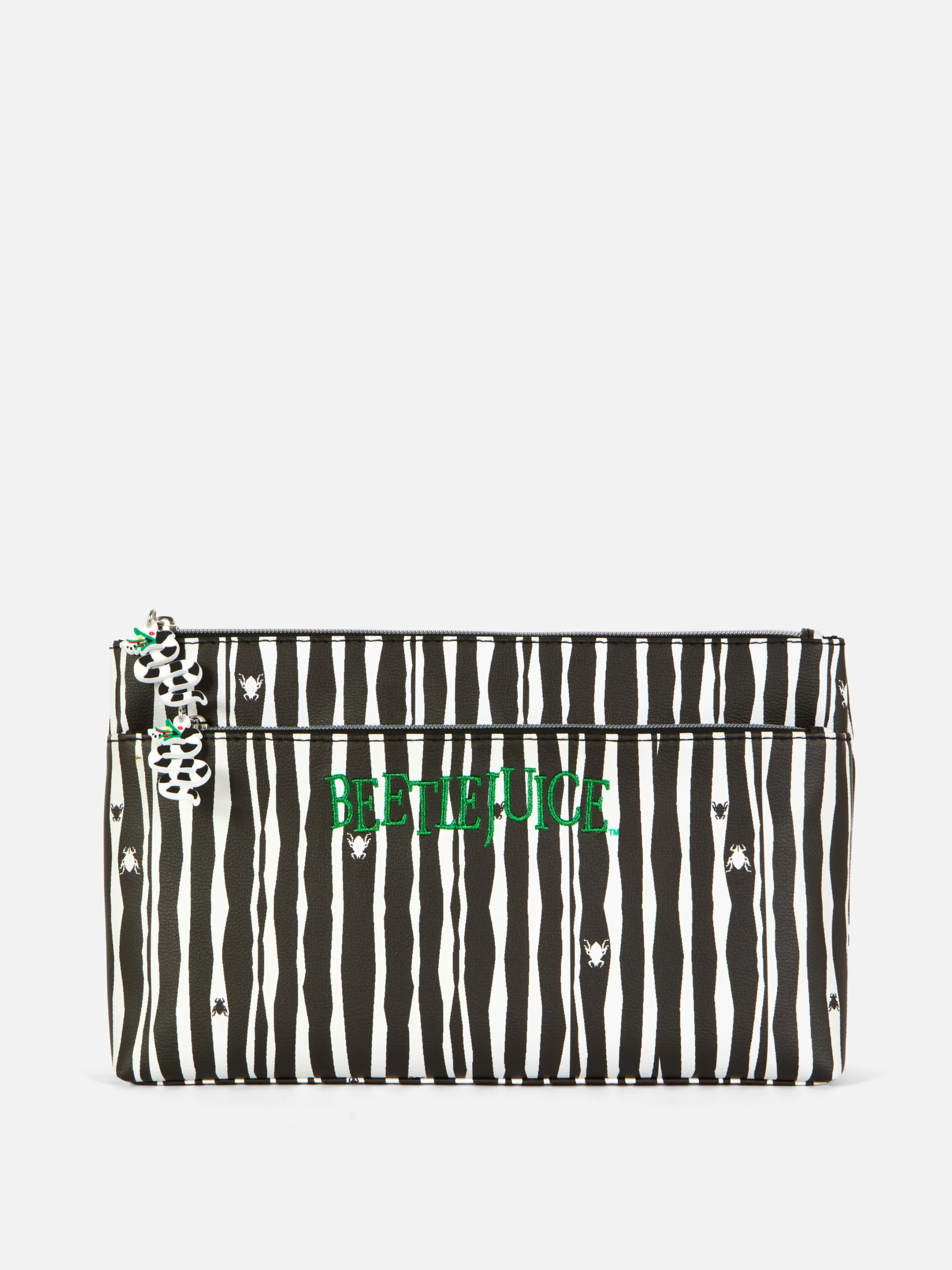 Flash Sale Beetlejuice Striped Makeup Bag Beetlejuice | Halloween Accessories