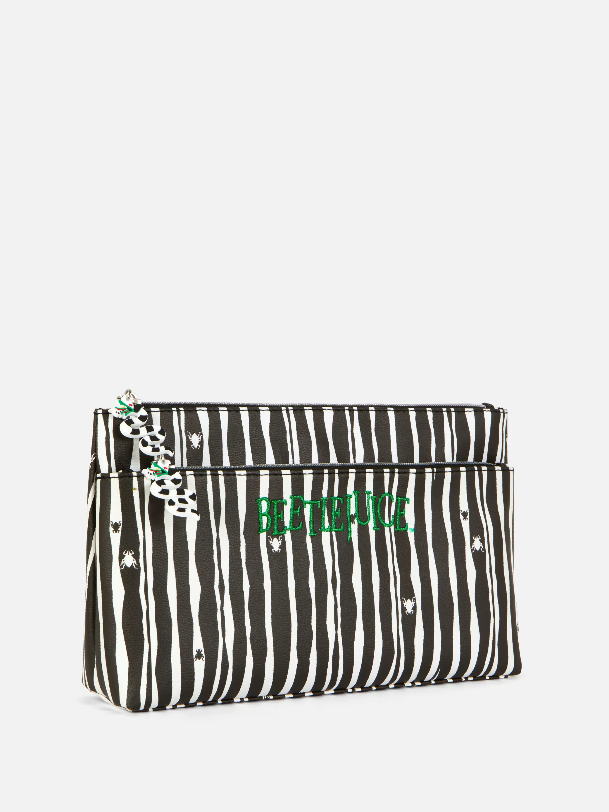 Flash Sale Beetlejuice Striped Makeup Bag Beetlejuice | Halloween Accessories