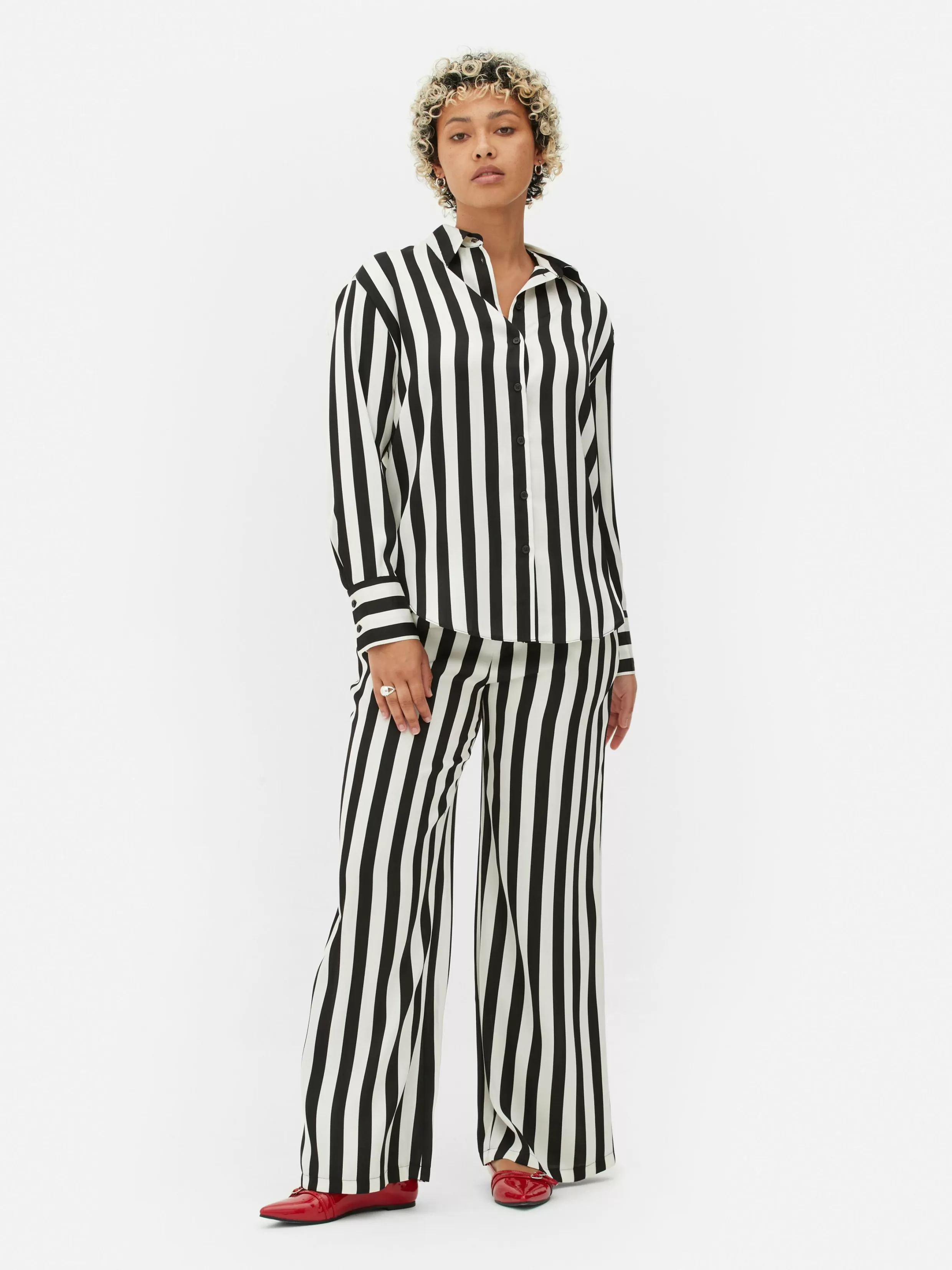 Fashion Beetlejuice X Colleen Atwood Striped Shirt Women Gothic Clothing | Shirts And Blouses