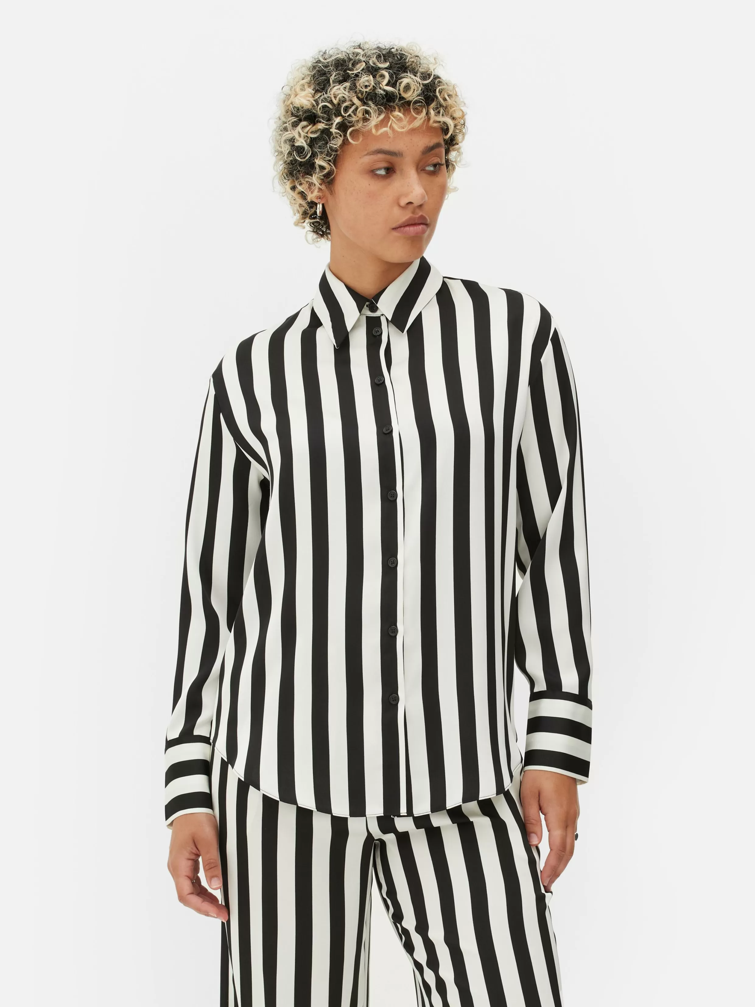 Fashion Beetlejuice X Colleen Atwood Striped Shirt Women Gothic Clothing | Shirts And Blouses