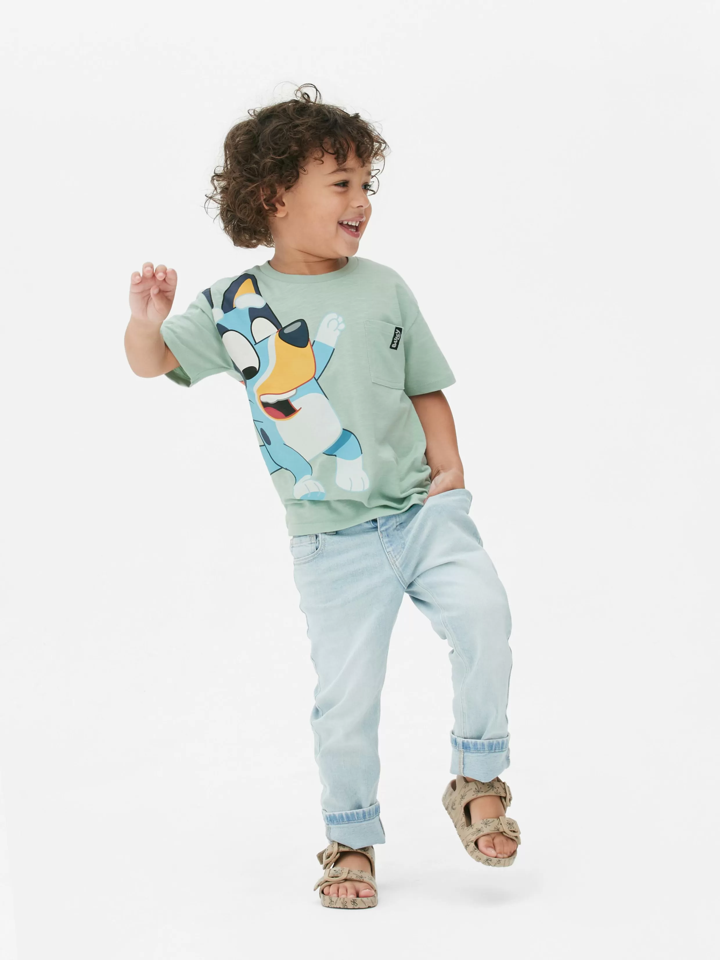 Cheap Bluey T-Shirt Kids/BOY Tops And T-Shirts