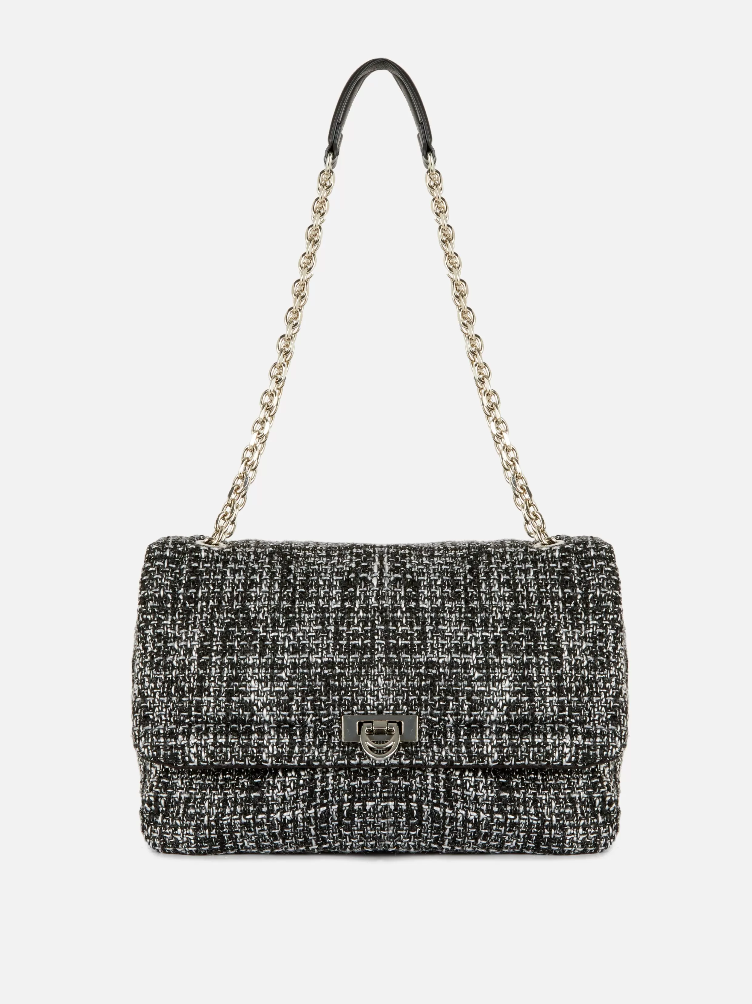 Fashion Bouclé Flap Front Crossbody Bag Women Bags And Purses