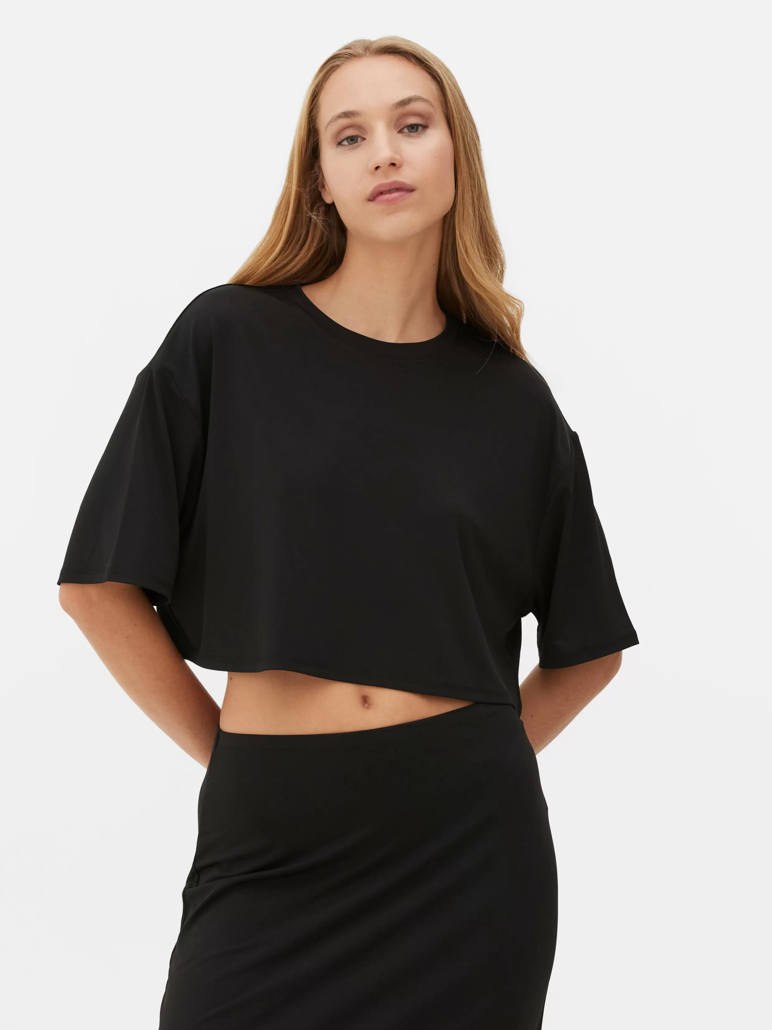 New Boxy Cropped T-Shirt Women Tops And T-Shirts