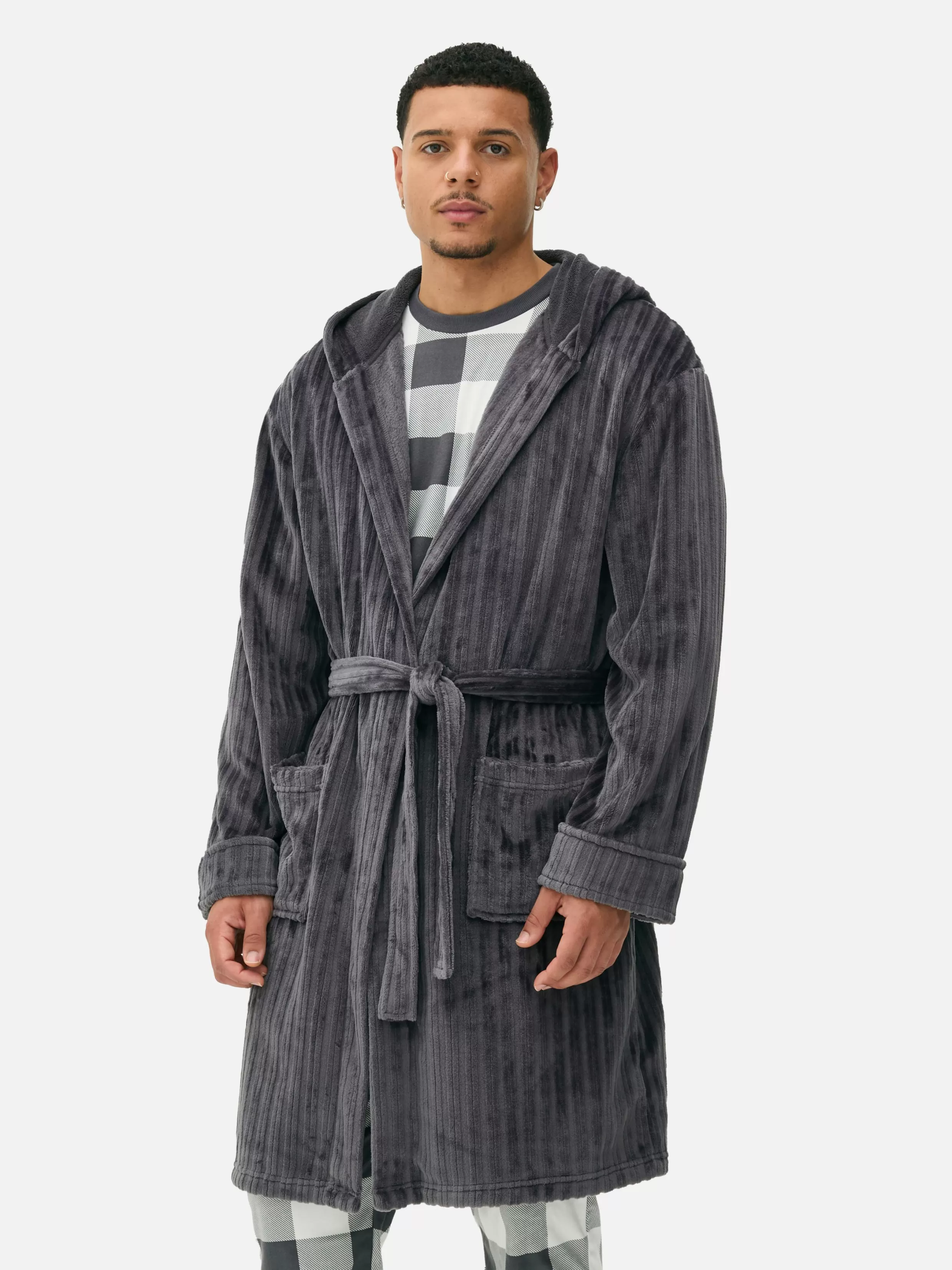 Clearance Burnout Striped Robe Pajamas