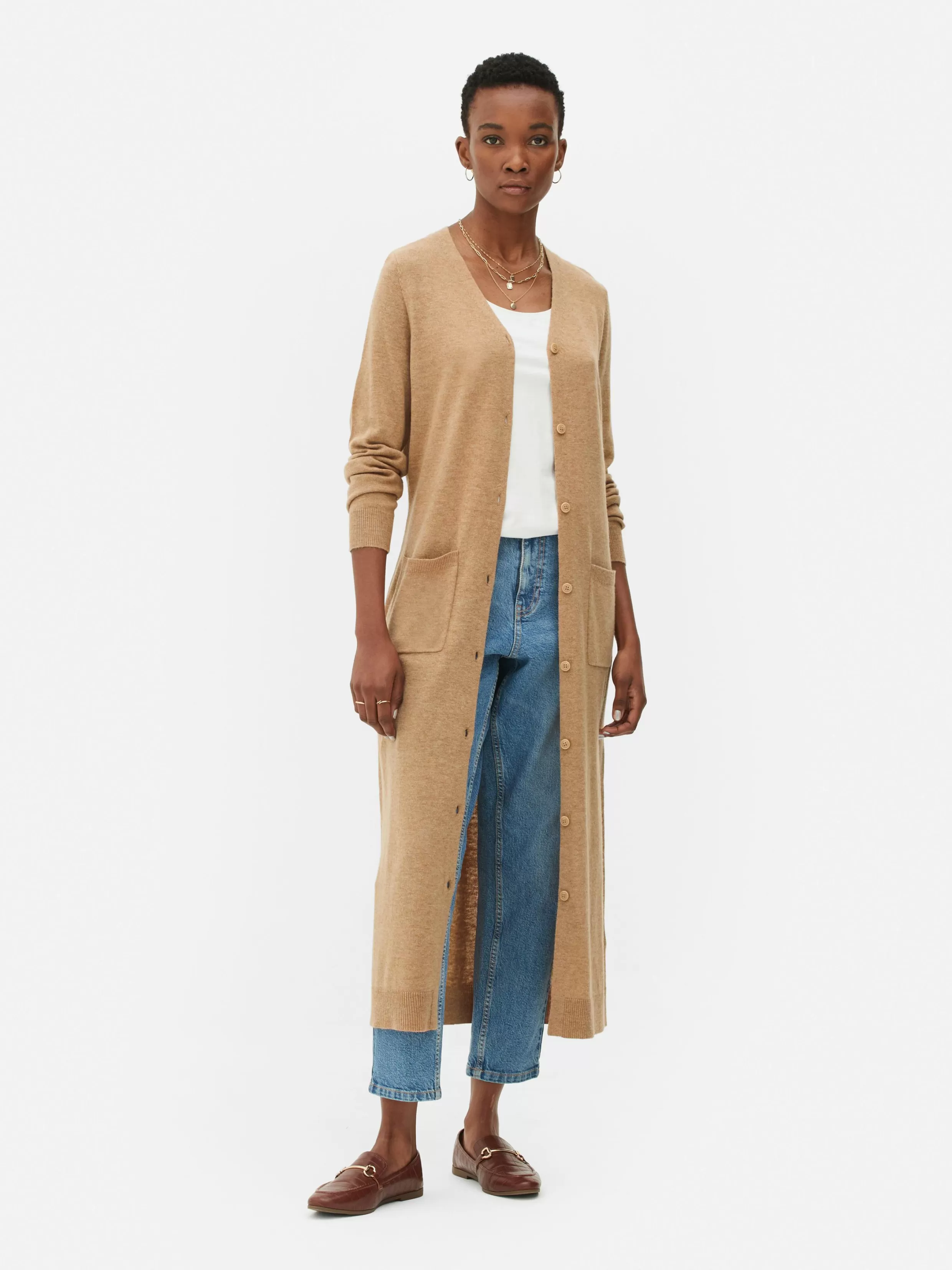 Online Button-Up Maxi Cardigan Women Sweaters And Cardigans