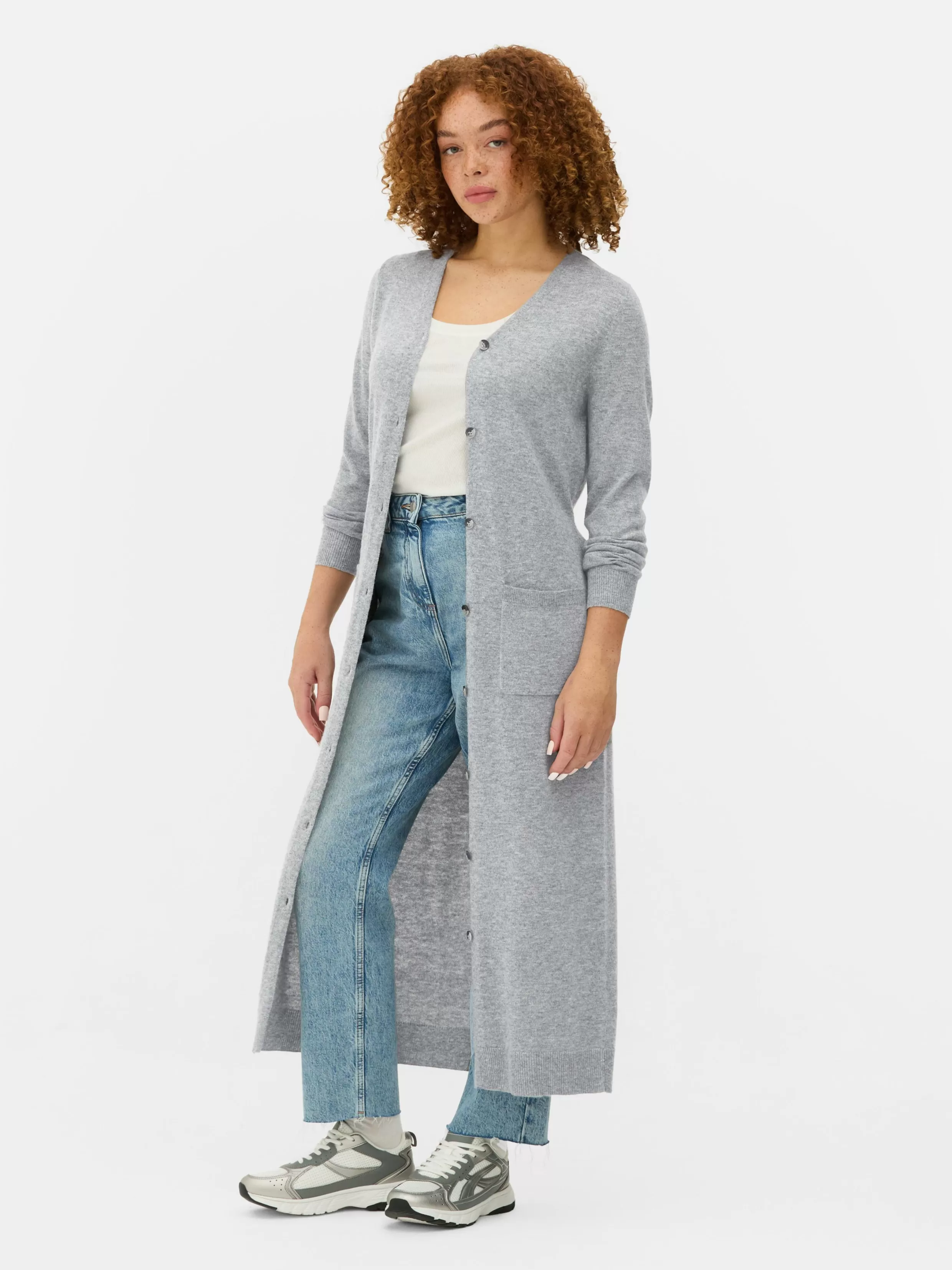 Discount Button-Up Maxi Cardigan Women Sweaters And Cardigans