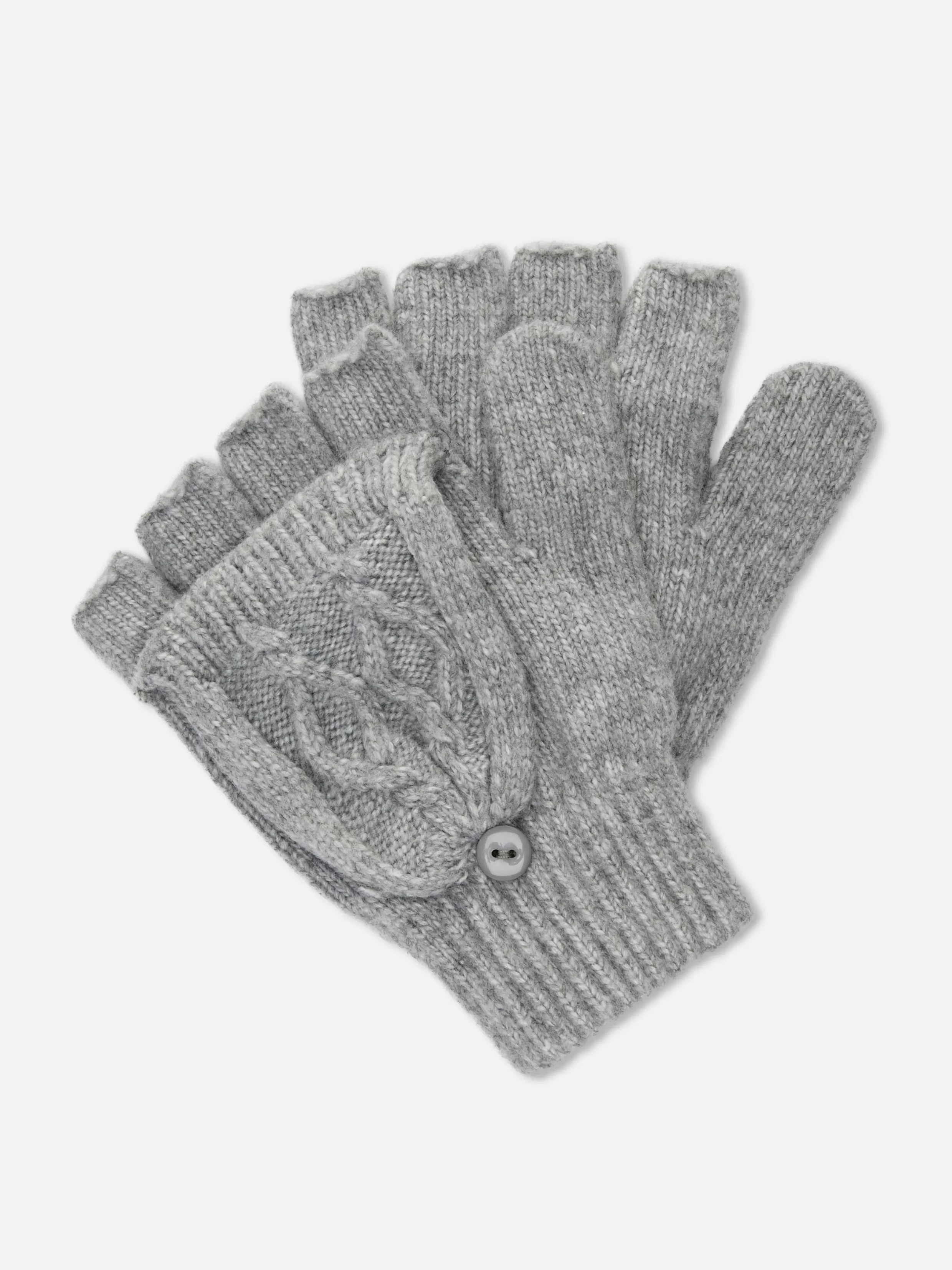 Best Sale Cable Knit Flip-Top Fingerless Gloves Women Hats, Gloves And Scarves