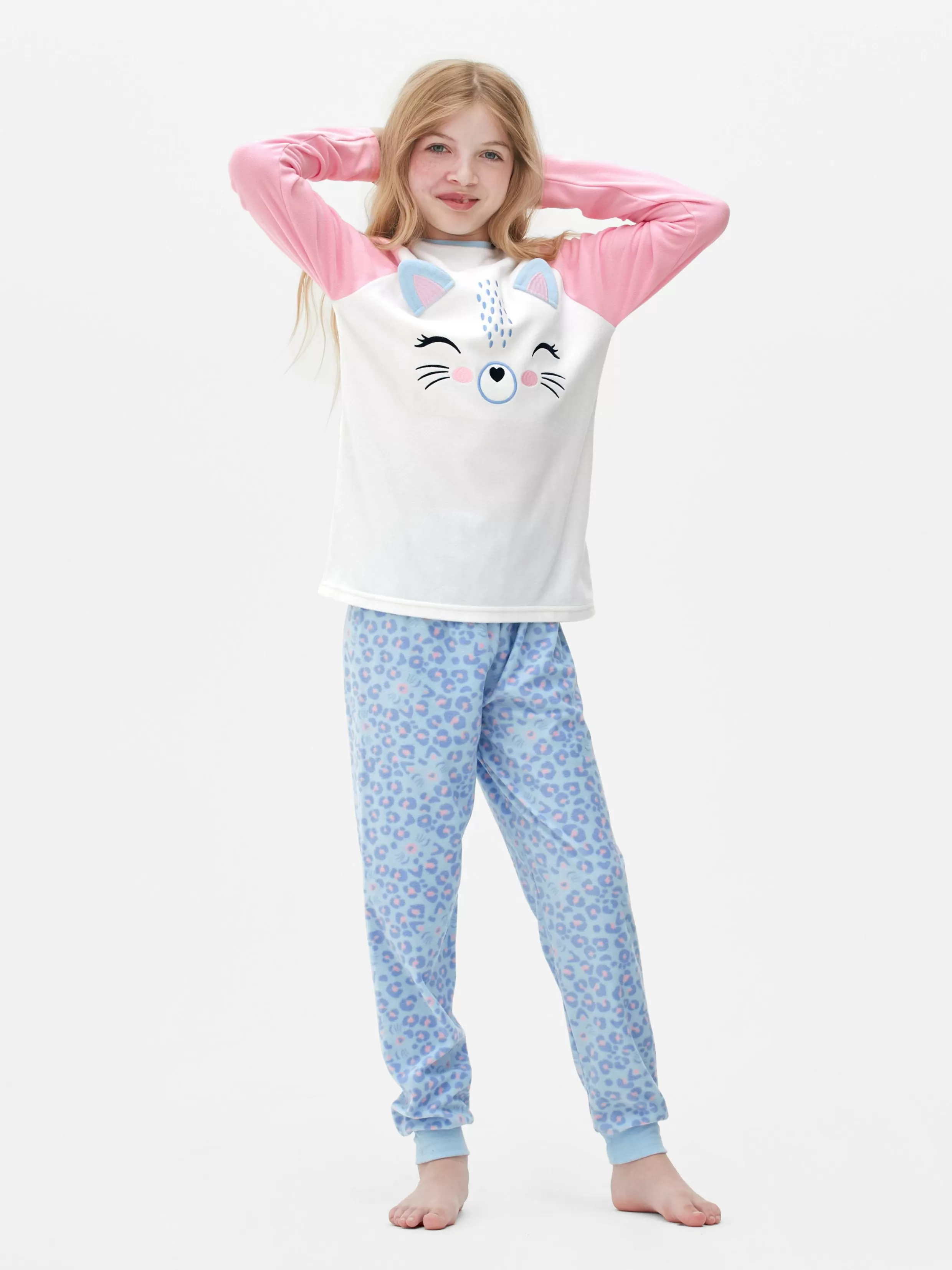 Outlet Cat Fleece Pyjamas Kids Pajamas And Sleepwear