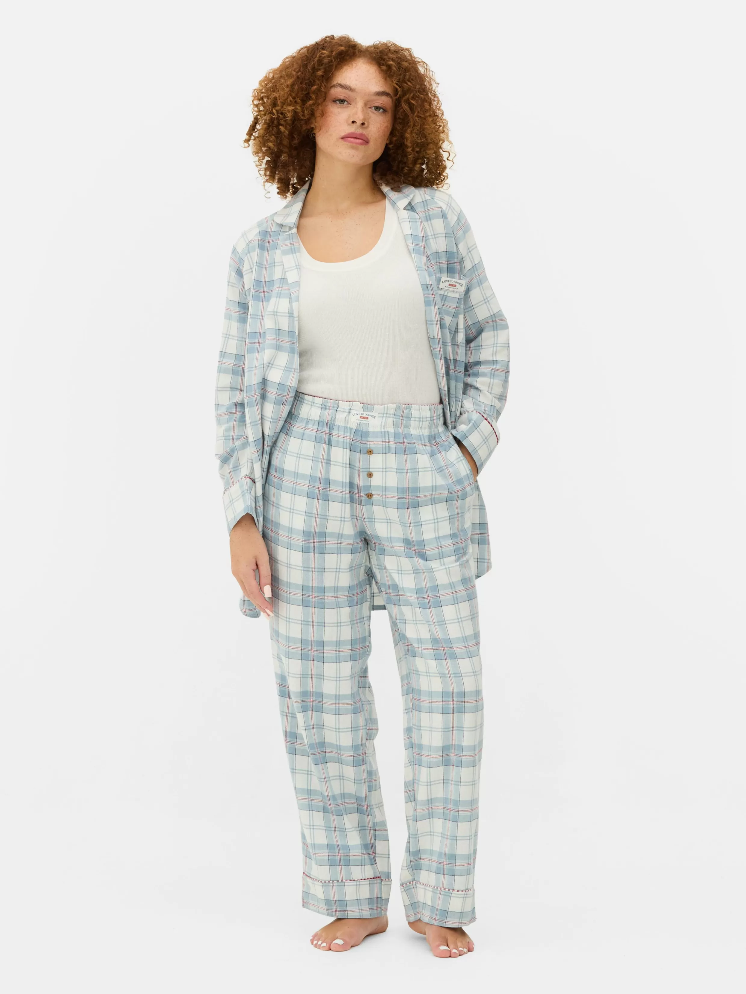 Discount Check Flannel Pajama Bottoms Women Pajama Bottoms