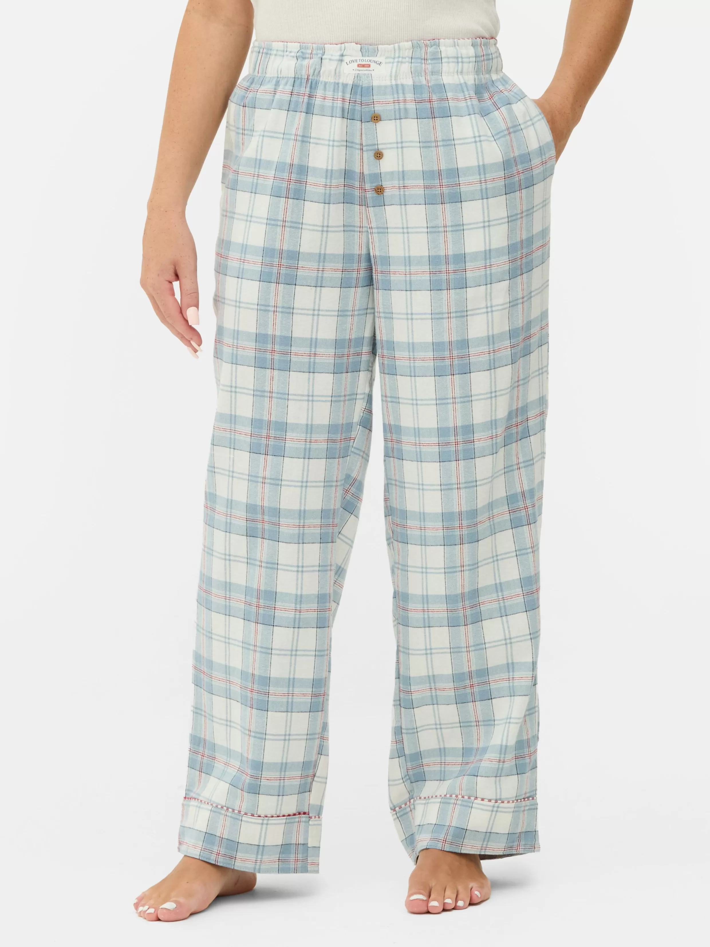 Discount Check Flannel Pajama Bottoms Women Pajama Bottoms