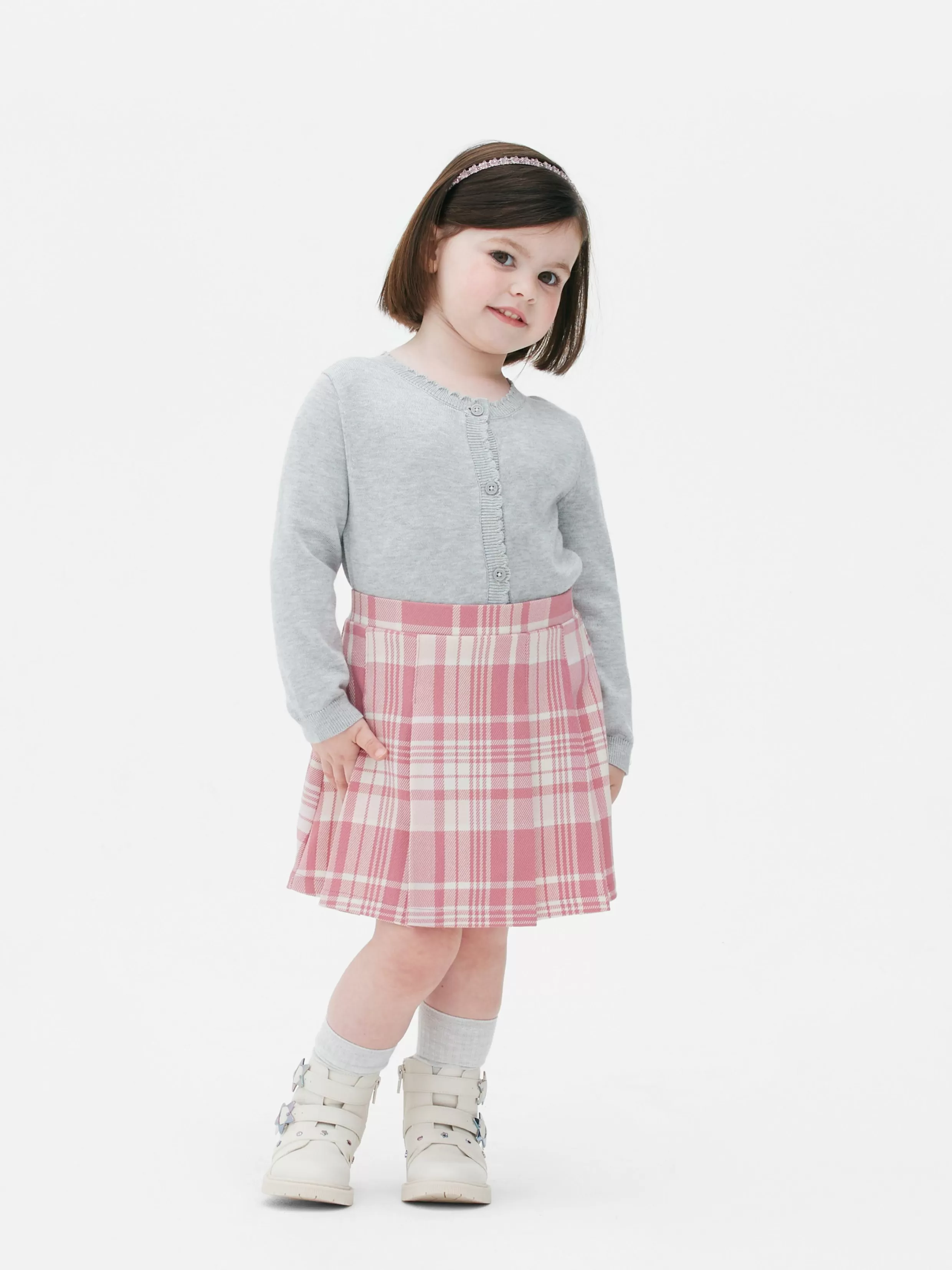 Store Check Pleated Skirt Kids Skirts