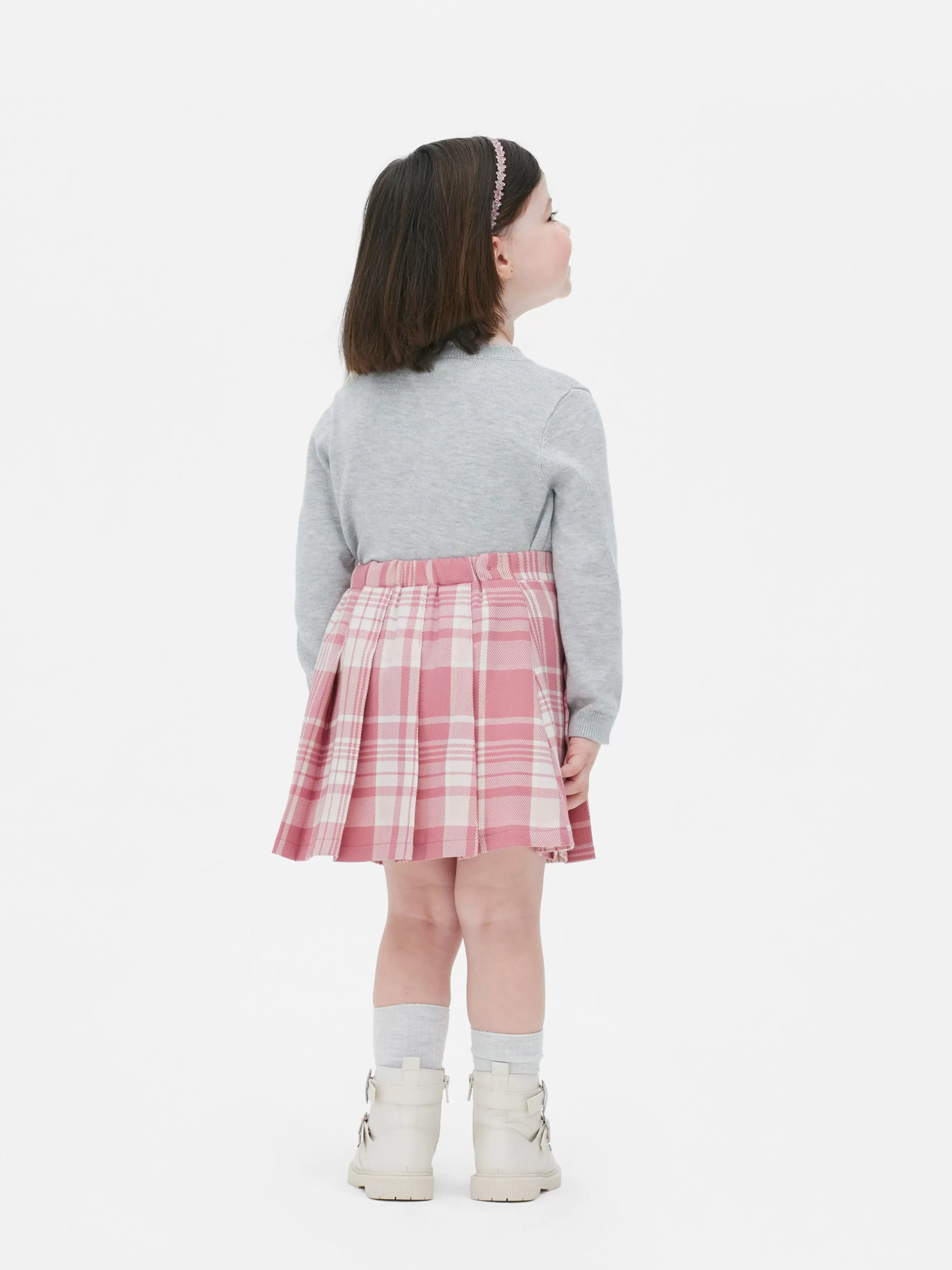 Store Check Pleated Skirt Kids Skirts