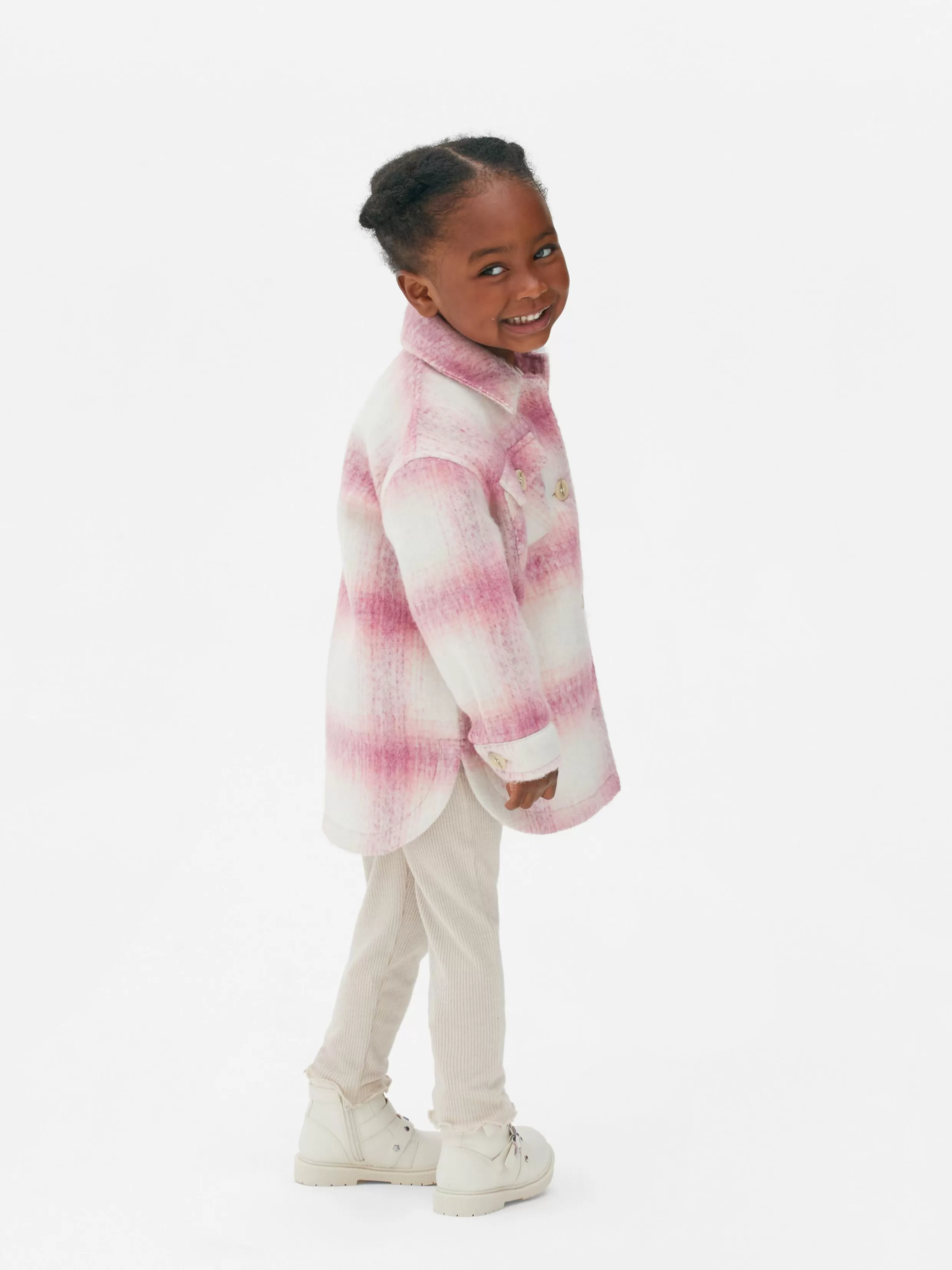 Hot Check Shacket Kids Coats And Jackets