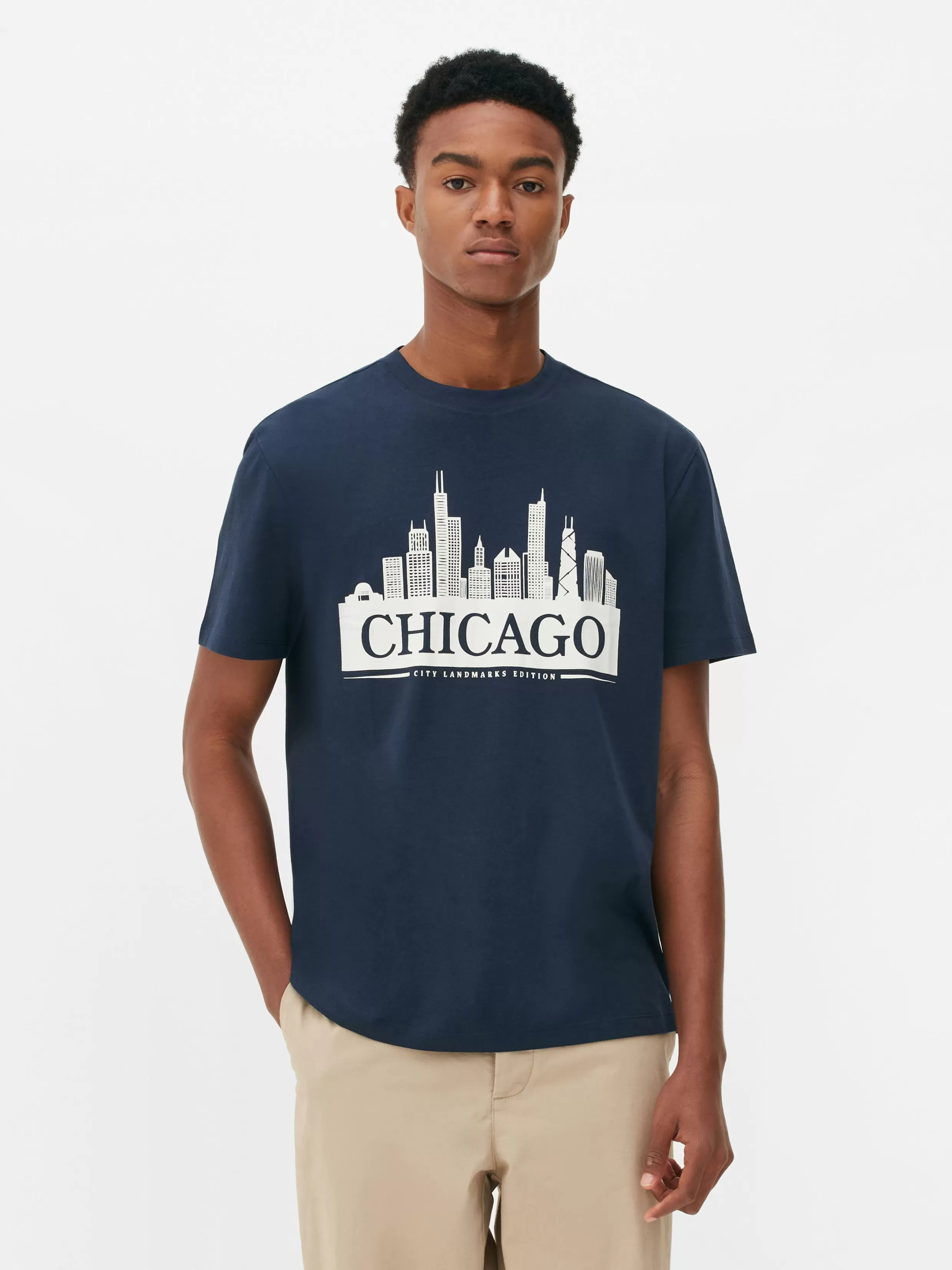 Discount Chicago Skyline T-Shirt Tops And T-Shirts