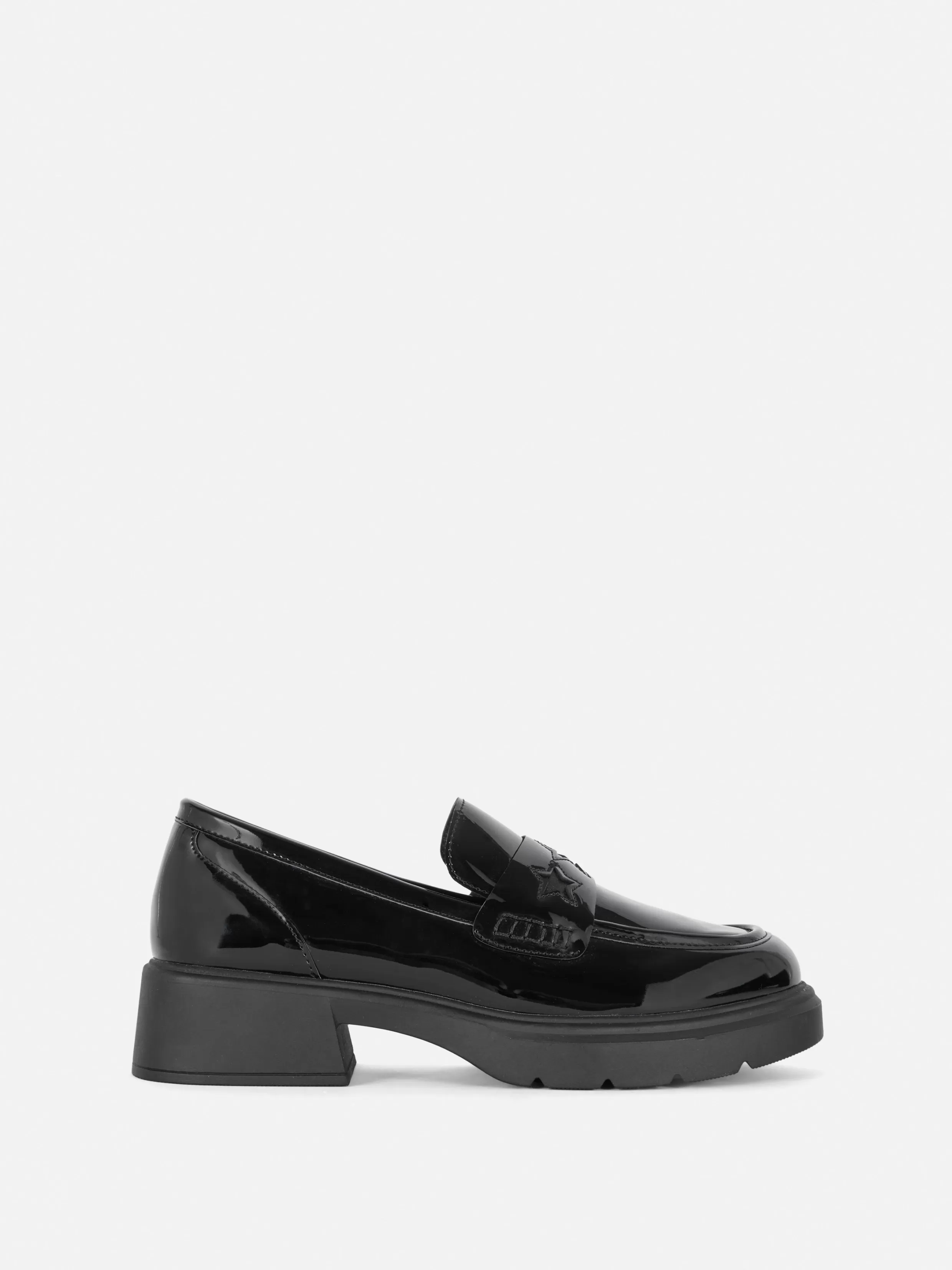 Cheap Chunky School Loafers Kids Flats