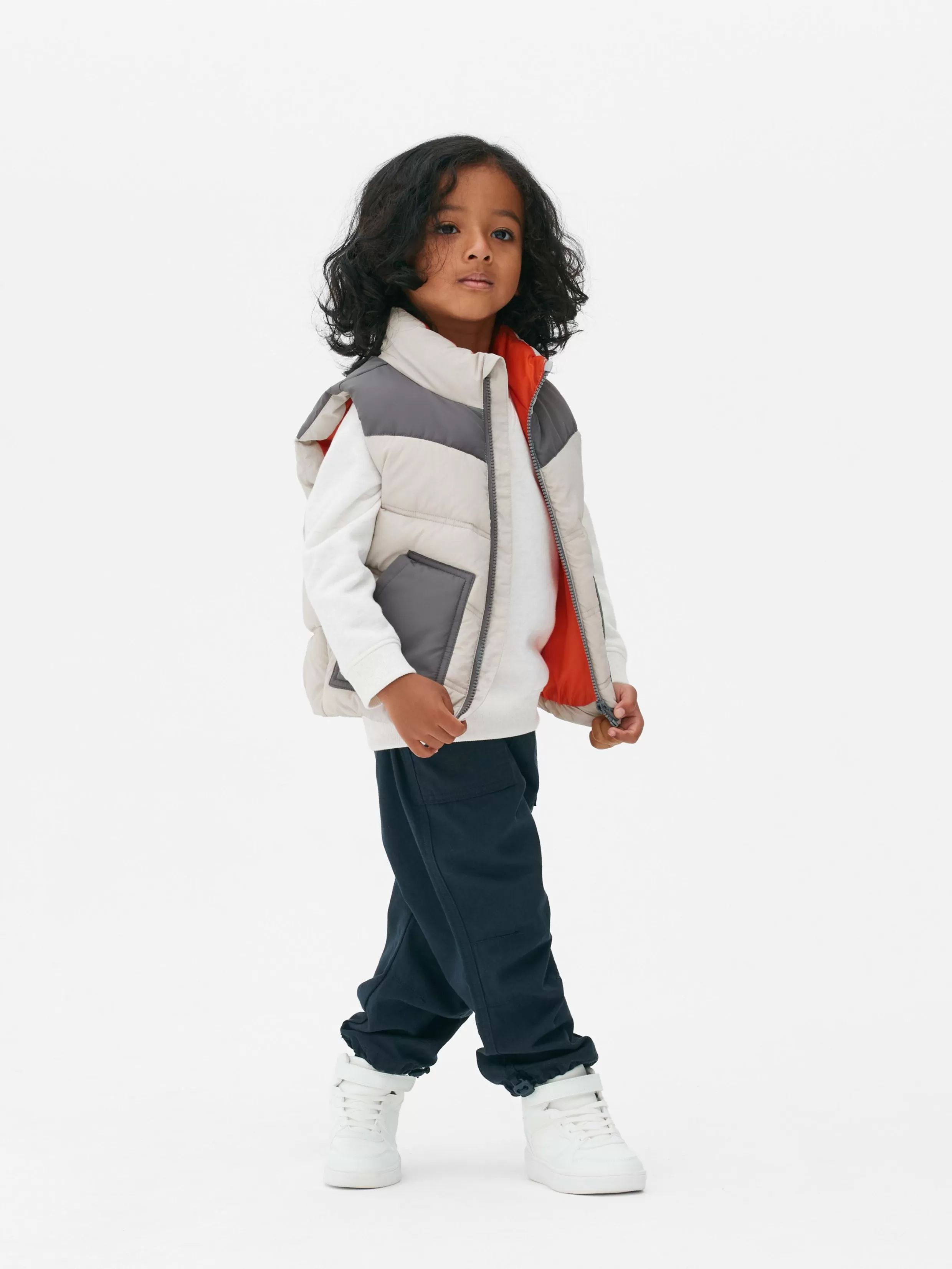 Sale Color Block Padded Vest Kids/BOY Coats And Jackets