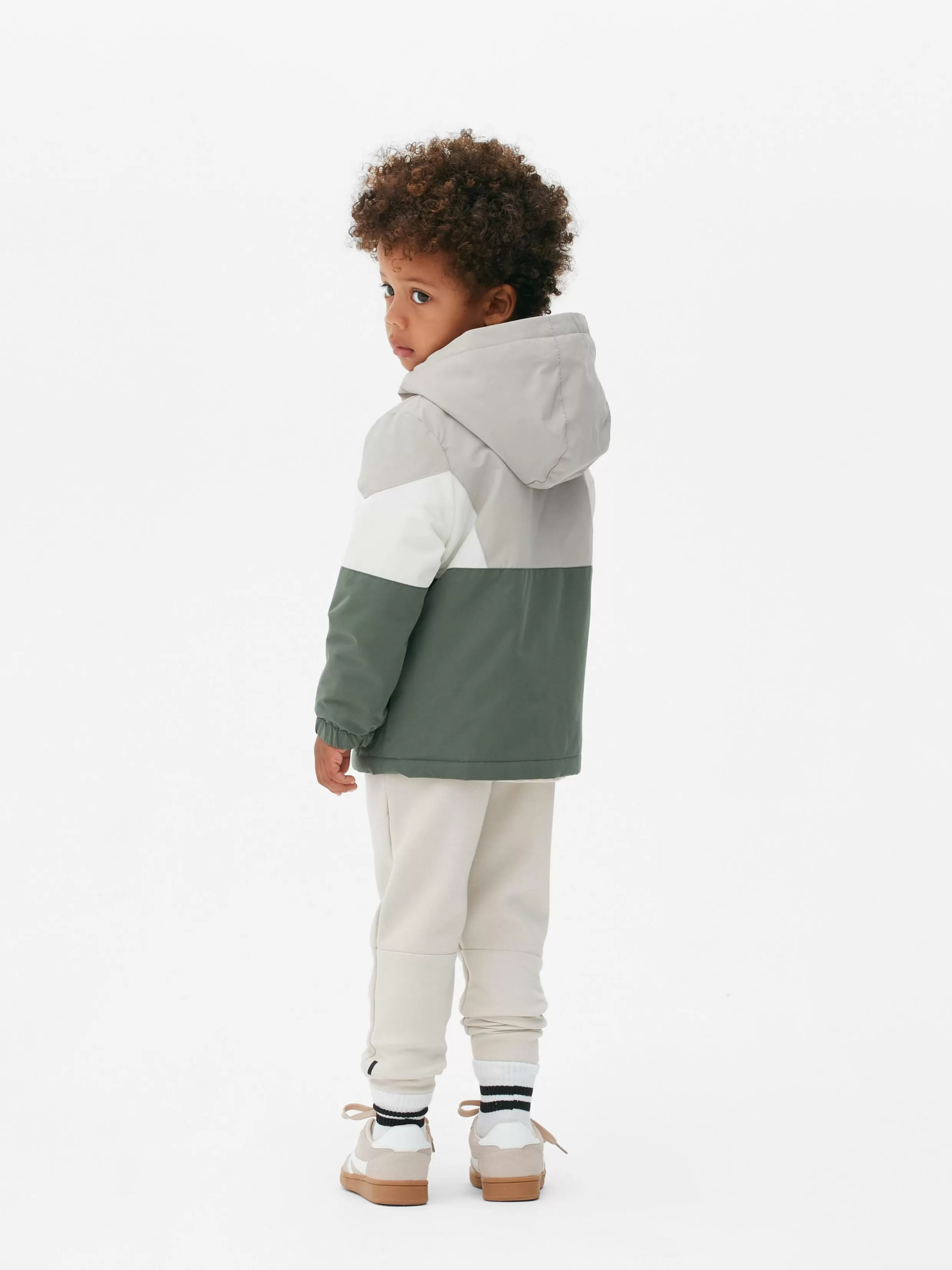 Outlet Color Block Windbreaker Kids/BOY Coats And Jackets