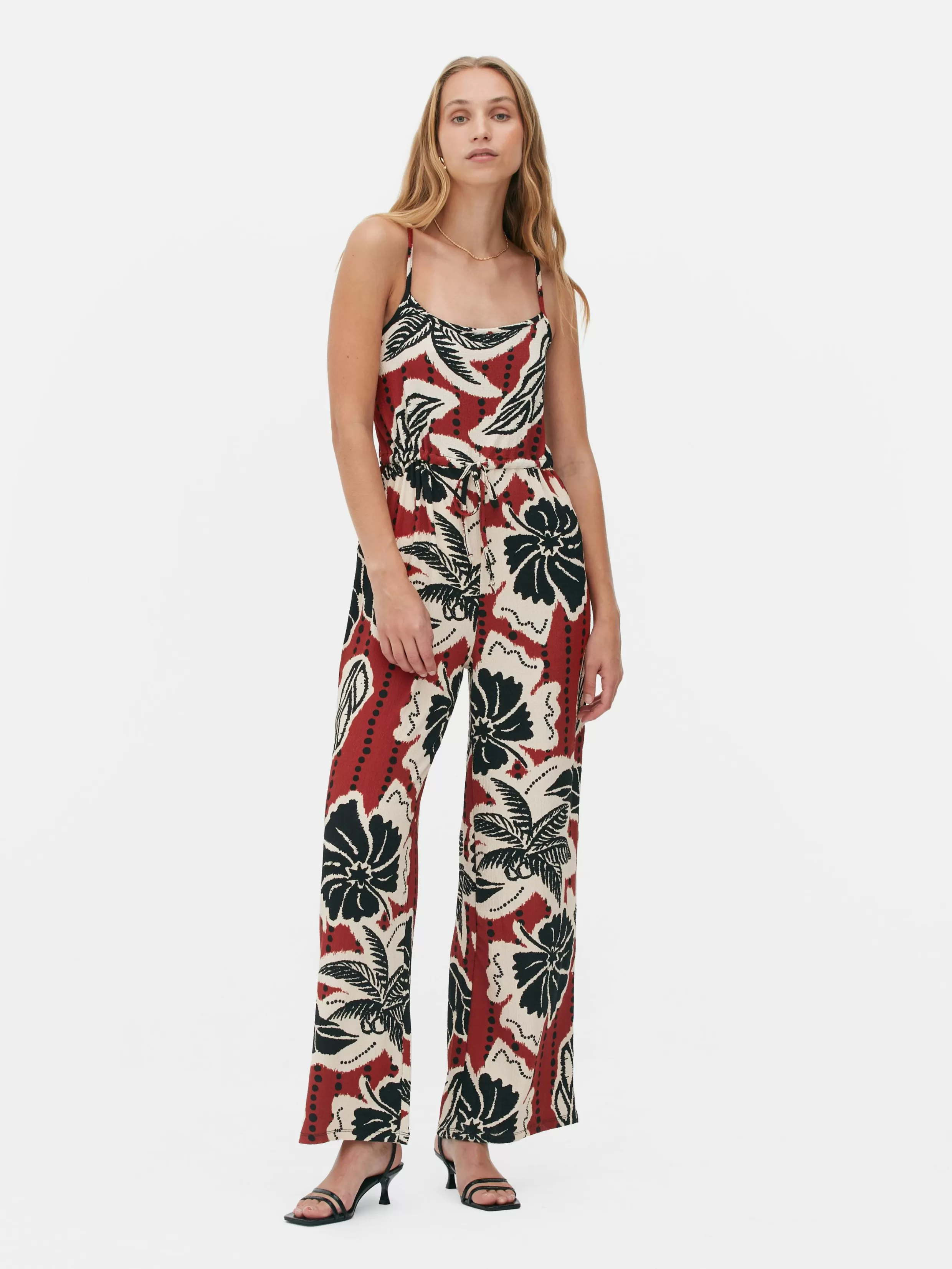 Flash Sale Crepe Texture Tie Jumpsuit Women Jumpsuits And Playsuits