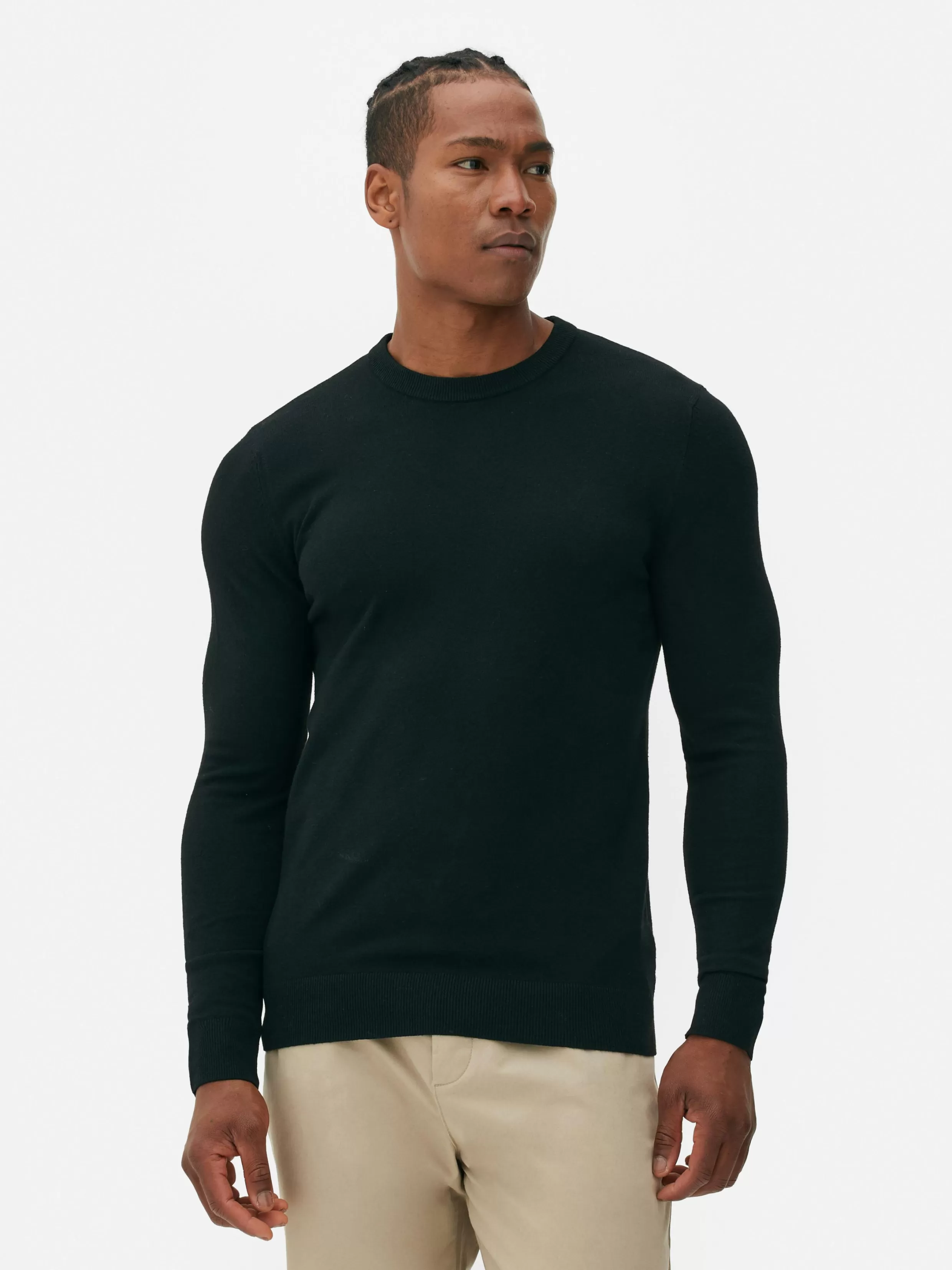 Best Sale Crew Neck Fine Knit Sweater Sweaters And Cardigans