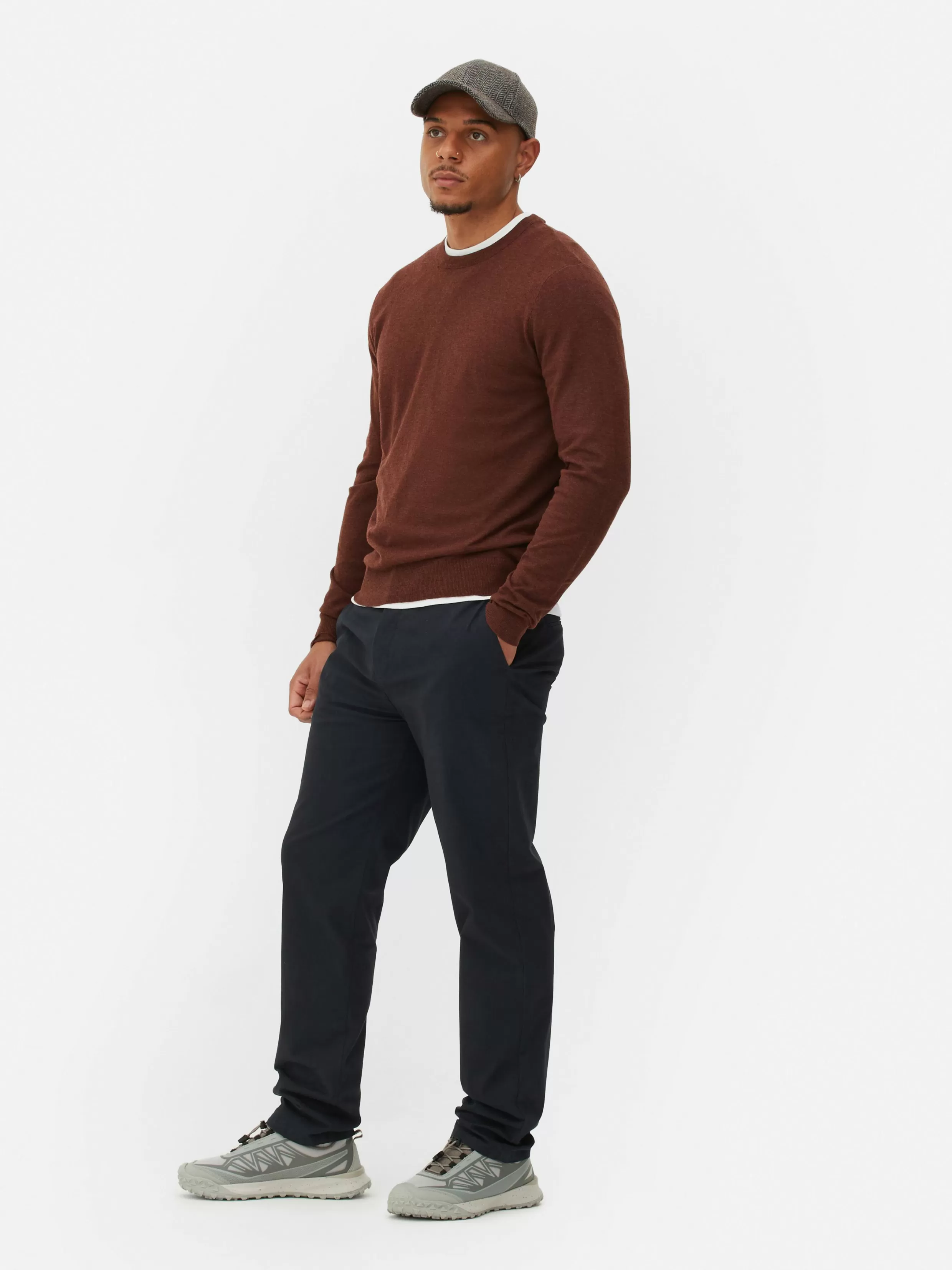 Hot Crew Neck Fine Knit Sweater Sweaters And Cardigans