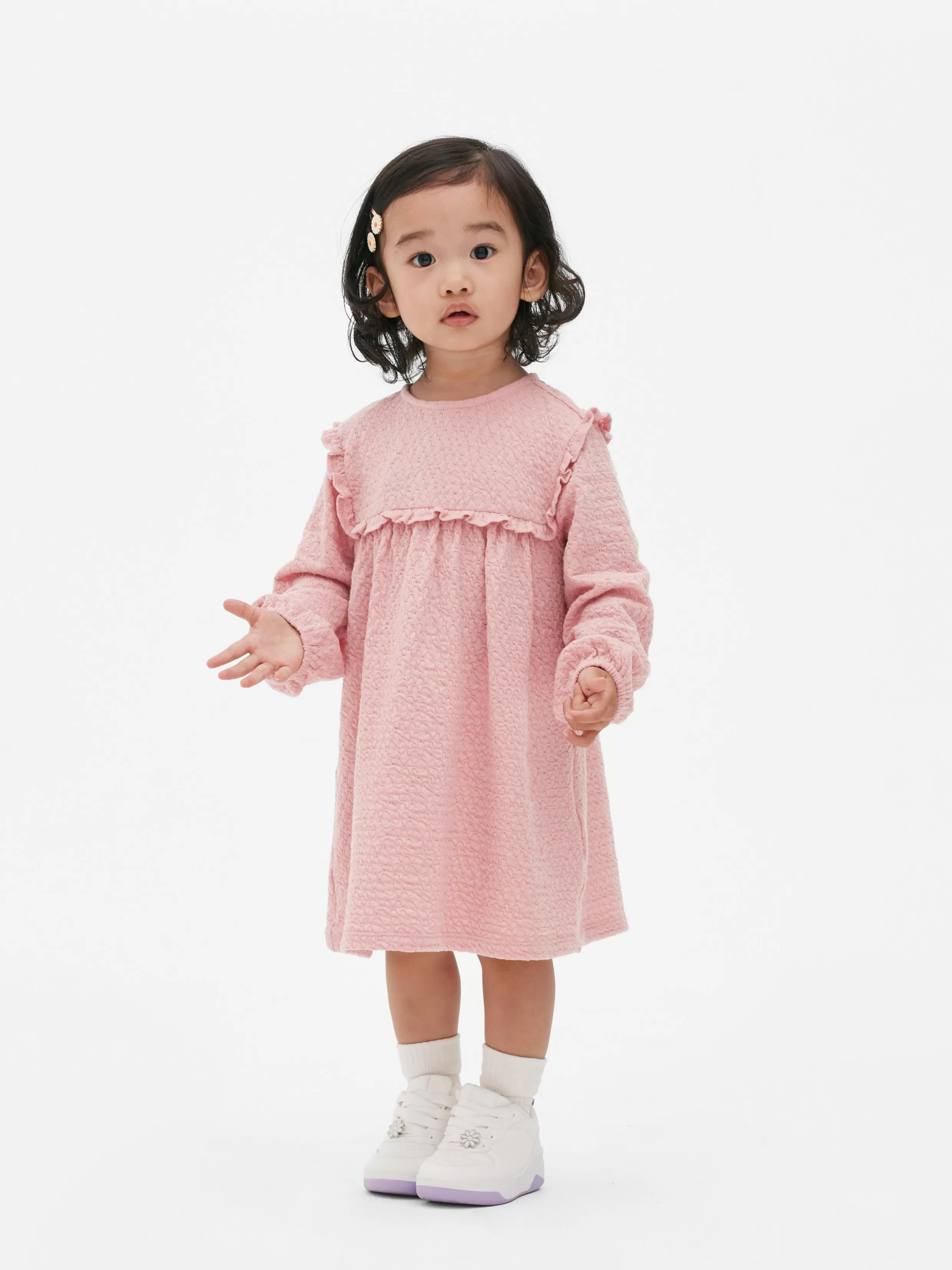 Discount Crinkled Ruffle Dress Dresses And Skirts