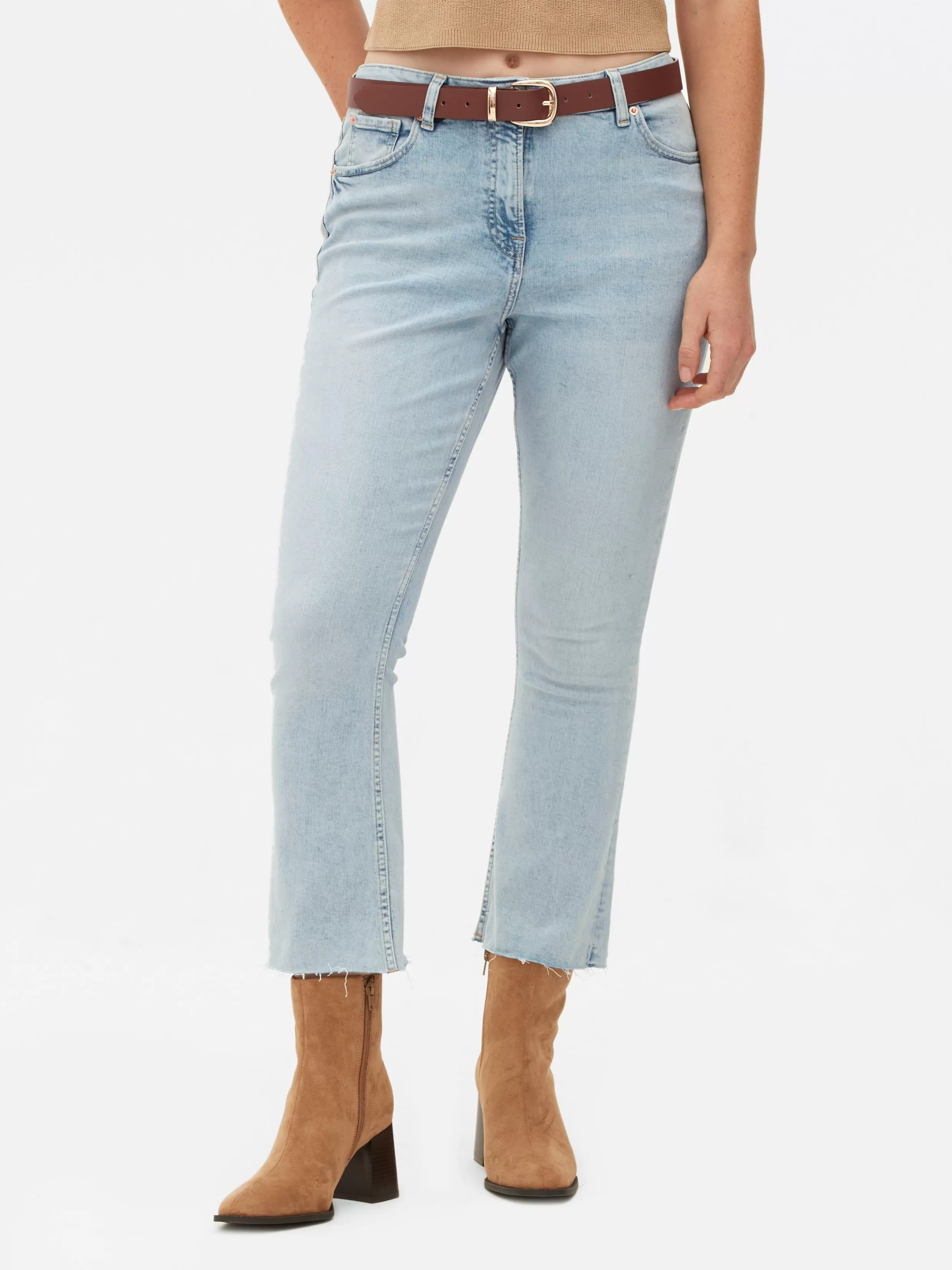 Sale Cropped Flared Jeans Women Denim | Jeans