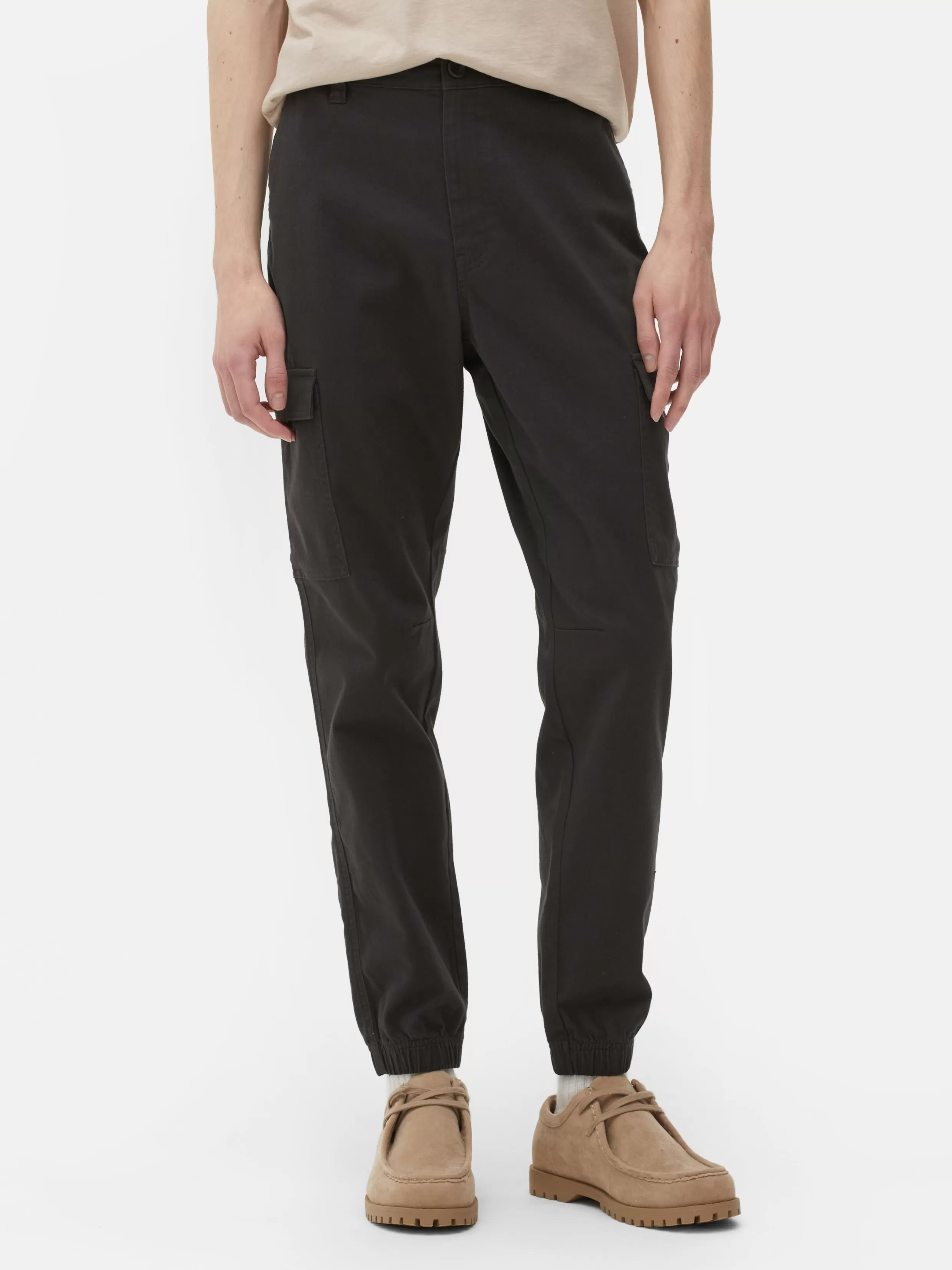 Flash Sale Cuffed Cargo Joggers Pants