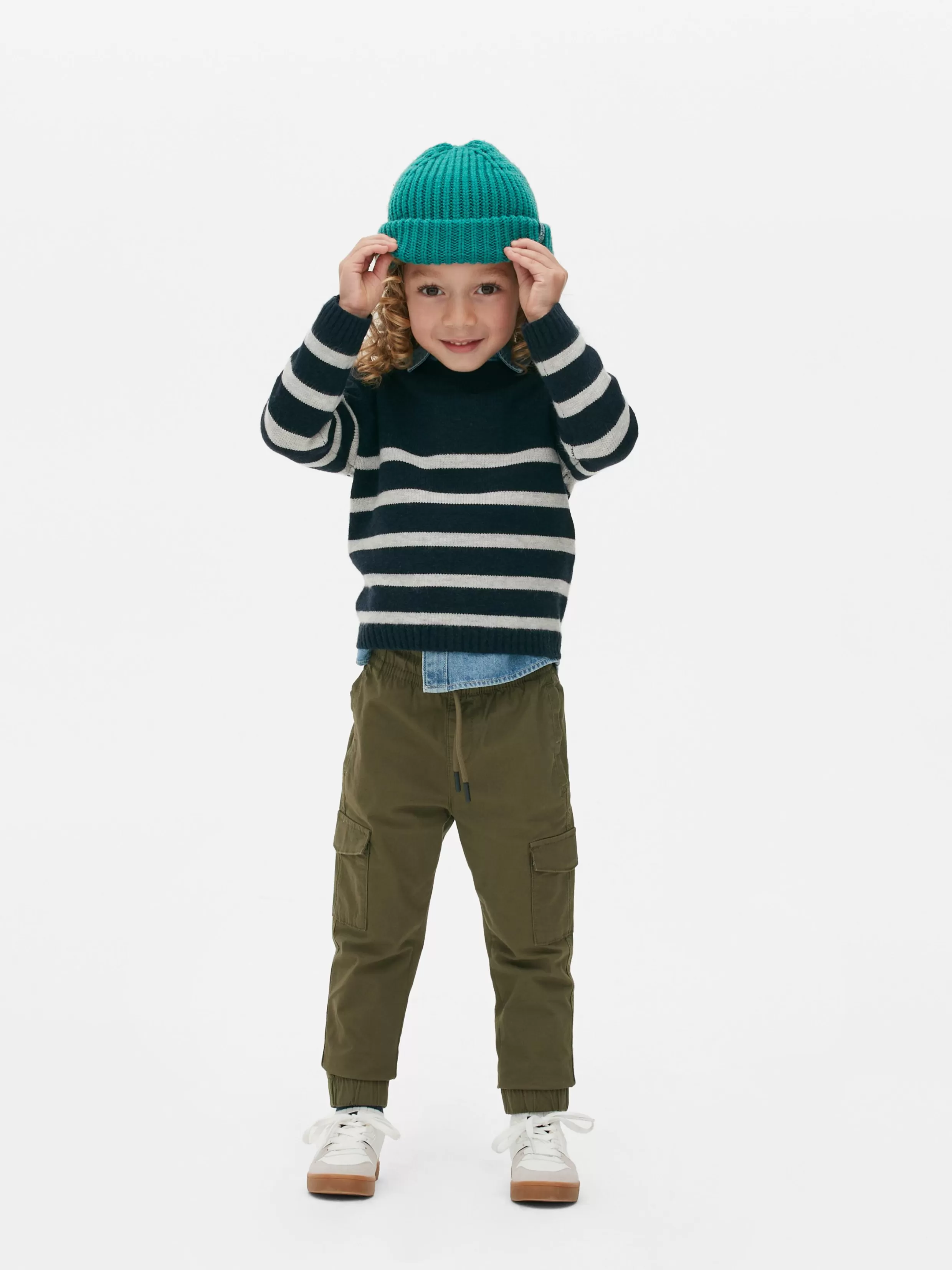 Outlet Cuffed Cargo Pants Kids/BOY Pants