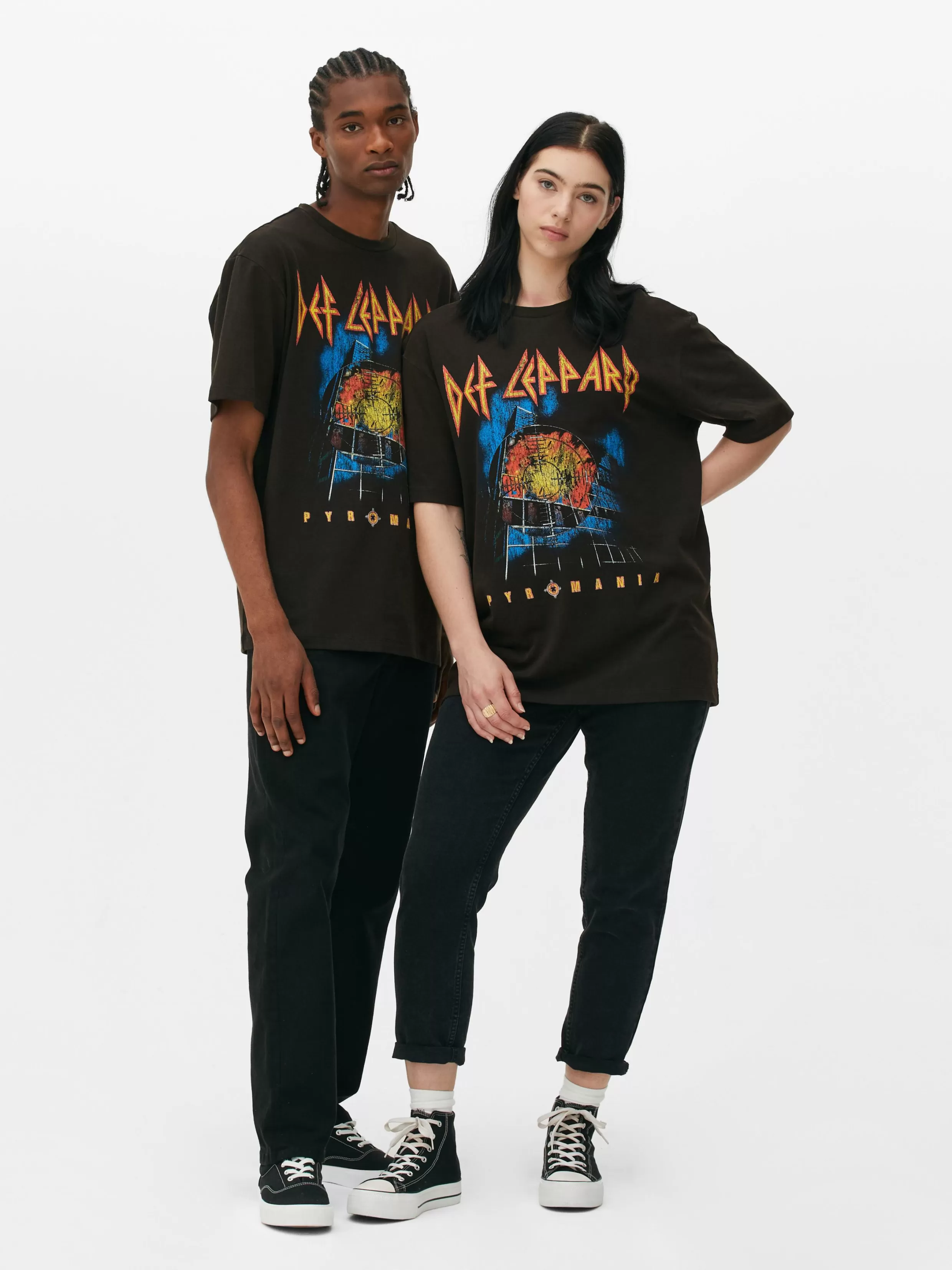 Cheap Def Leppard Pyromania Graphic T-Shirt Women Graphic Tees And Sweatshirts | Tops And T-Shirts