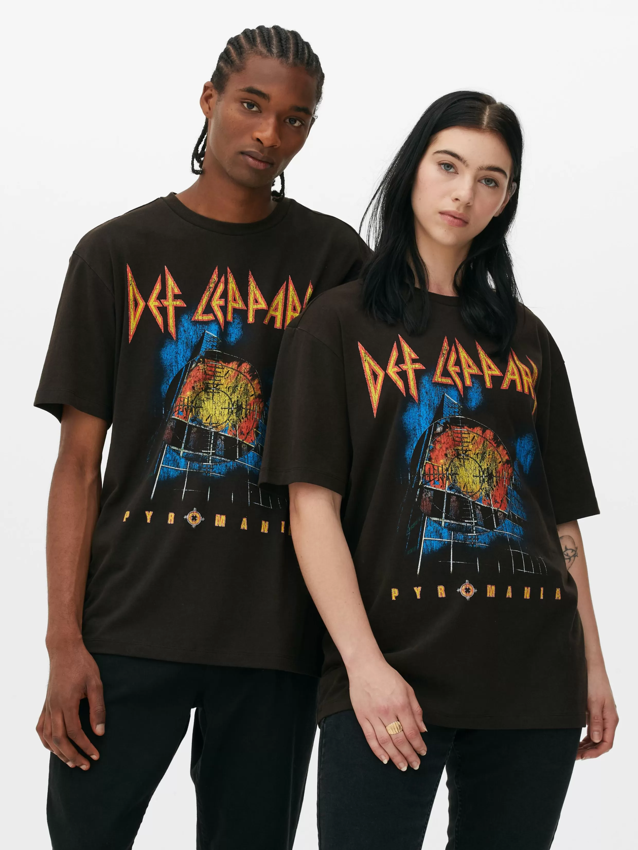 Cheap Def Leppard Pyromania Graphic T-Shirt Women Graphic Tees And Sweatshirts | Tops And T-Shirts