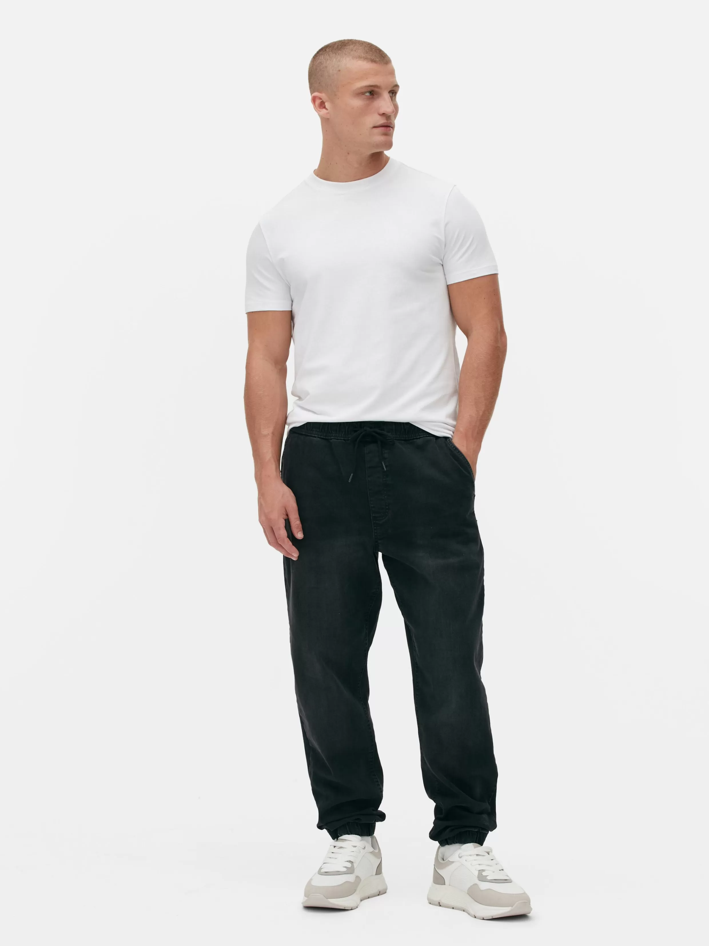 Cheap Denim Cuffed Joggers Joggers