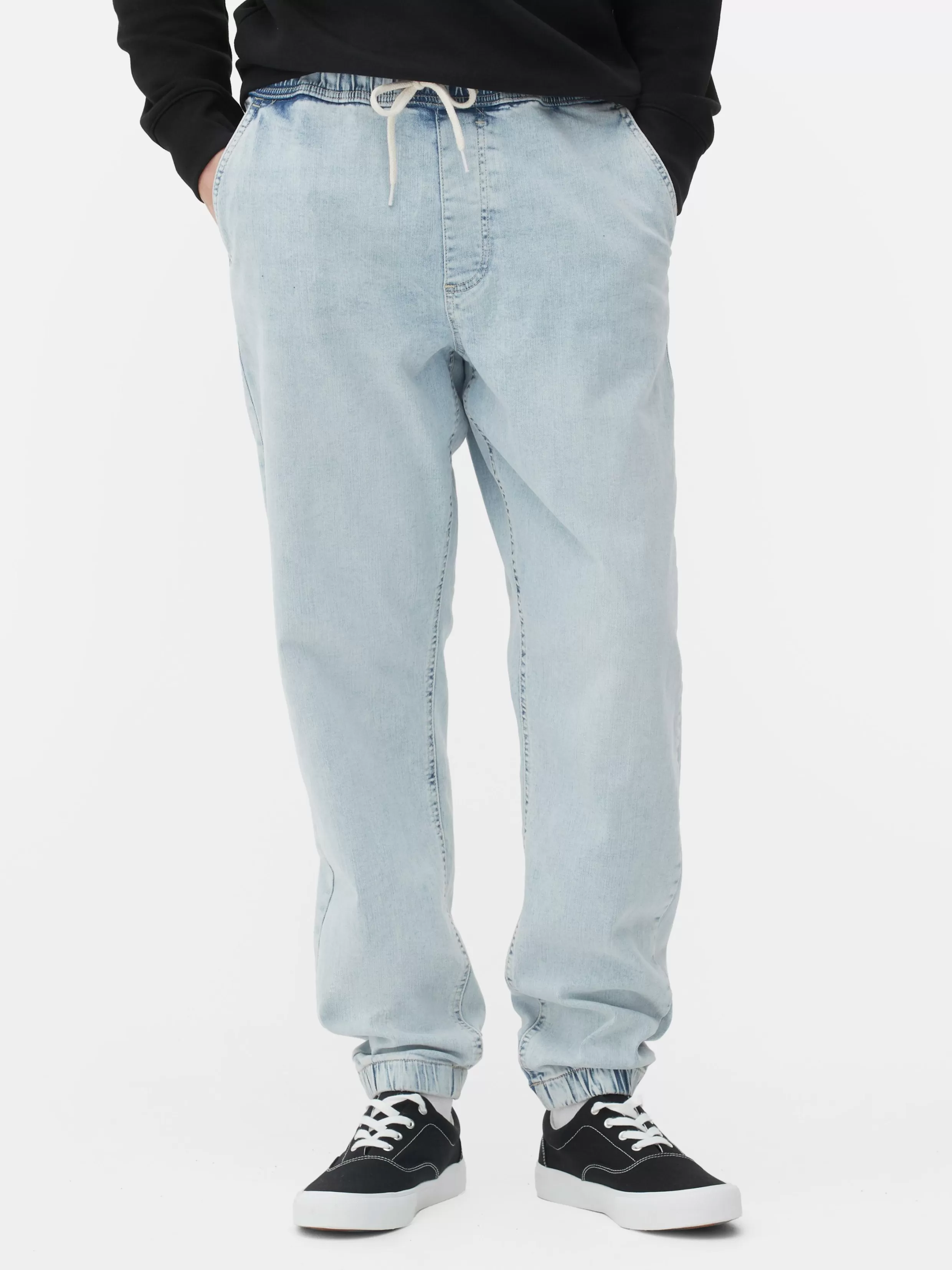 Sale Denim Cuffed Joggers Joggers