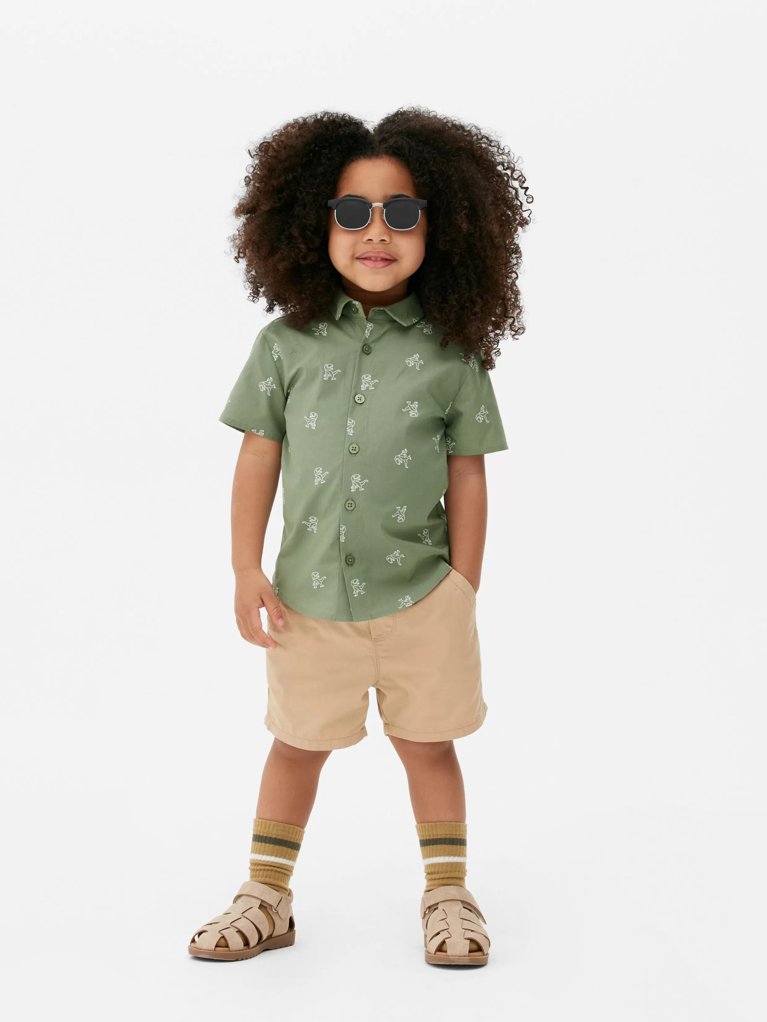 Clearance Dinosaur Button-Up Shirt Kids/BOY Shirts