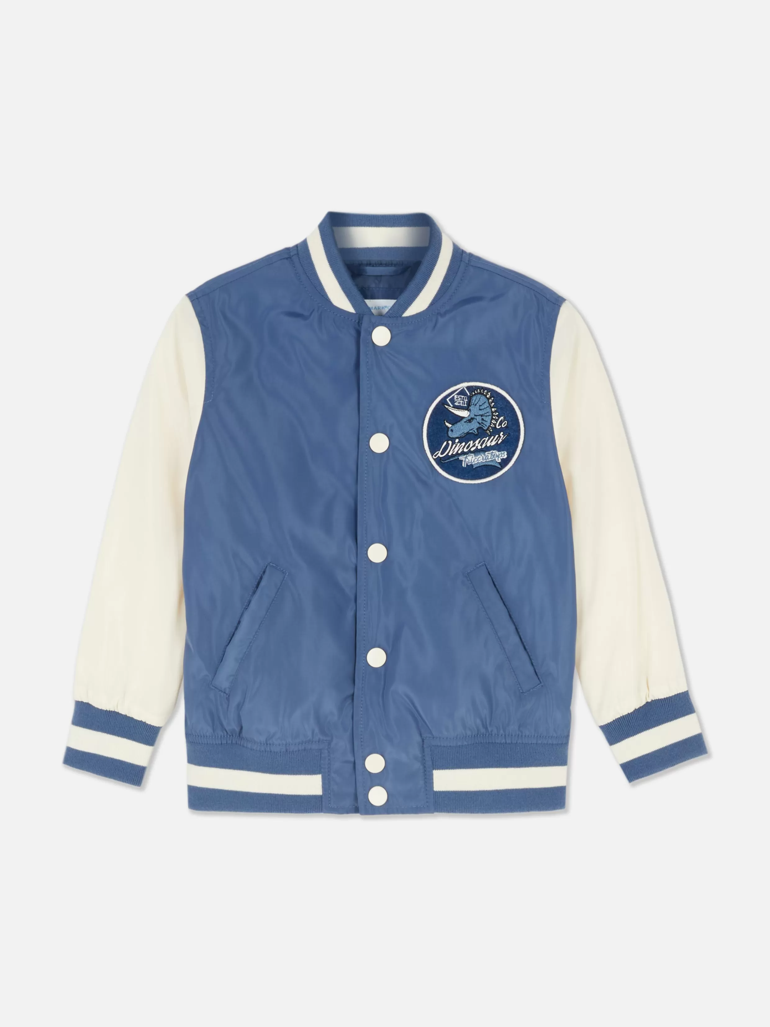 Shop Dinosaur Varsity Jacket Kids/BOY Coats And Jackets