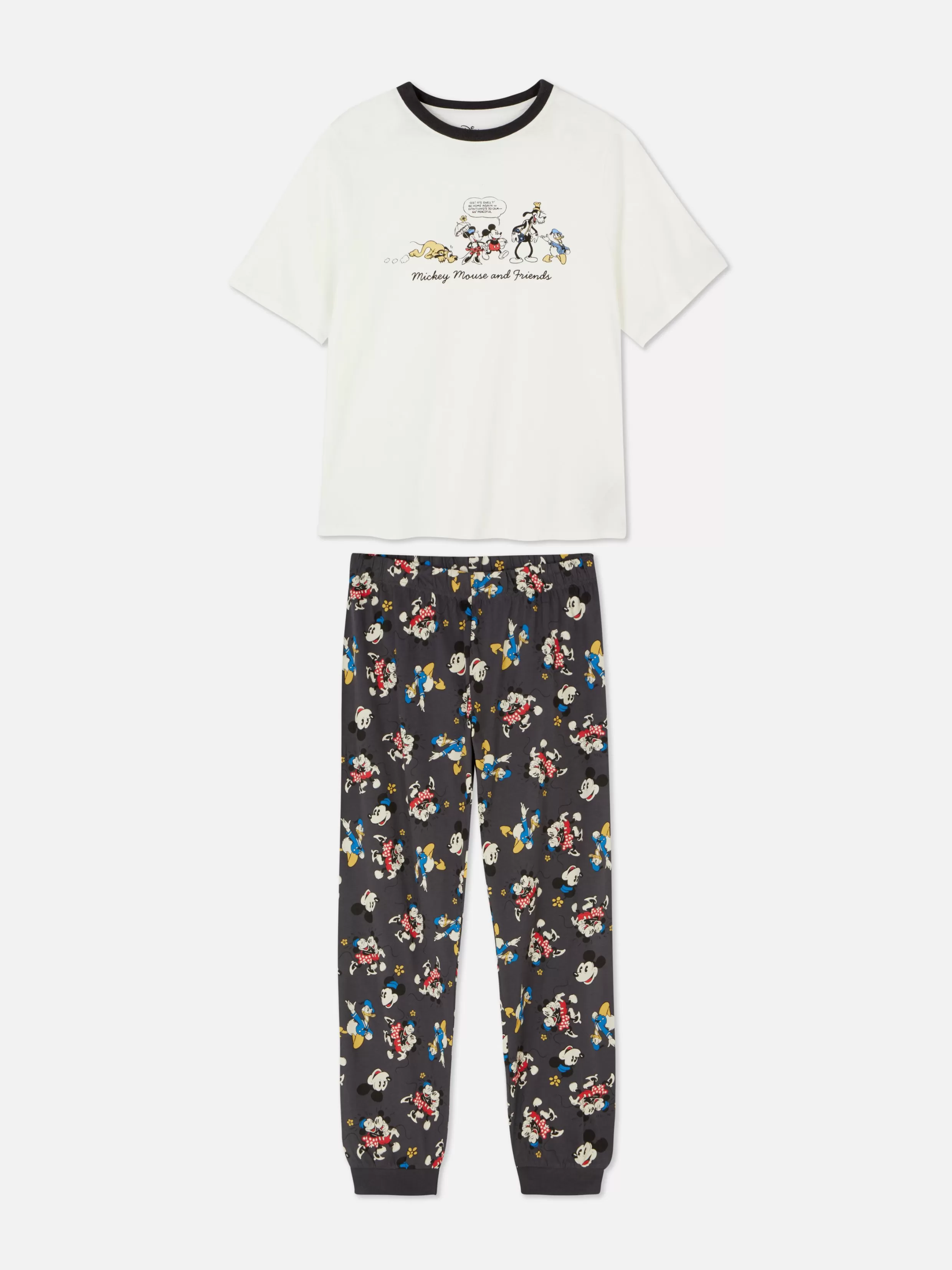 Flash Sale Disney Character Print Jersey Pajamas Women Pajama Sets