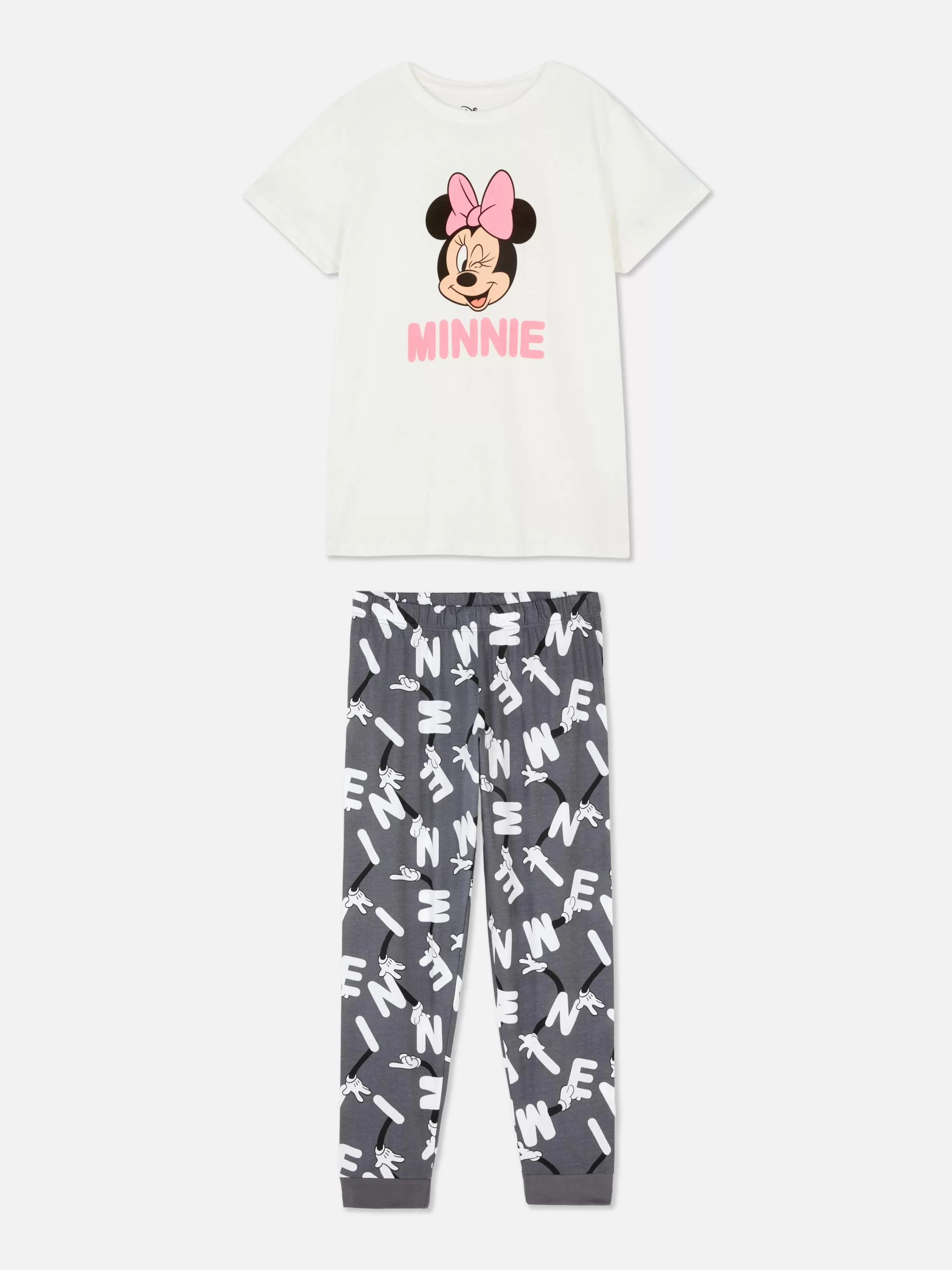 Clearance Disney Graphic T-Shirt And Bottoms Pyjamas Women Pajama Sets