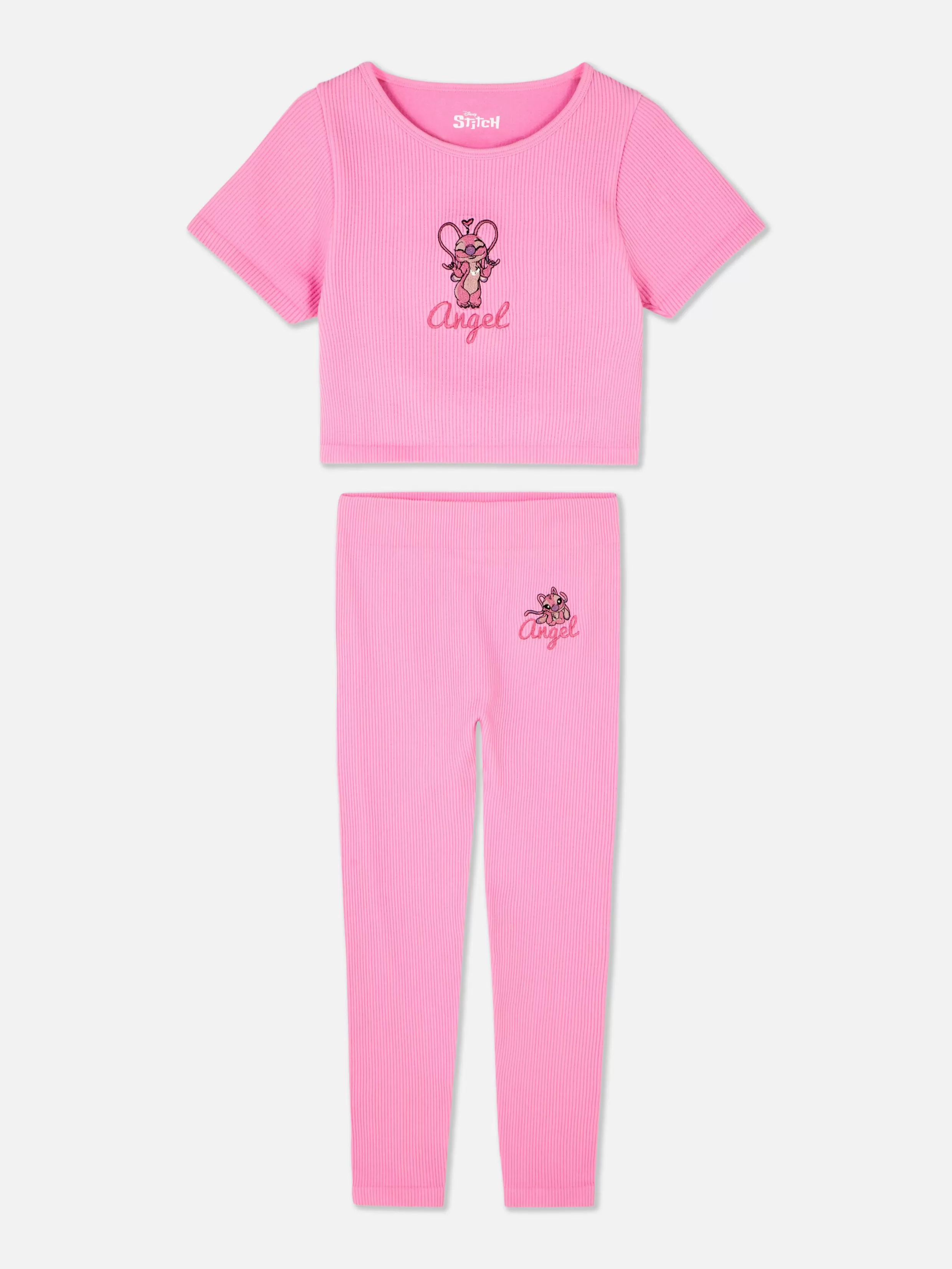 Clearance Disney’s Angel Ribbed Leisure Set Kids Pajamas And Sleepwear