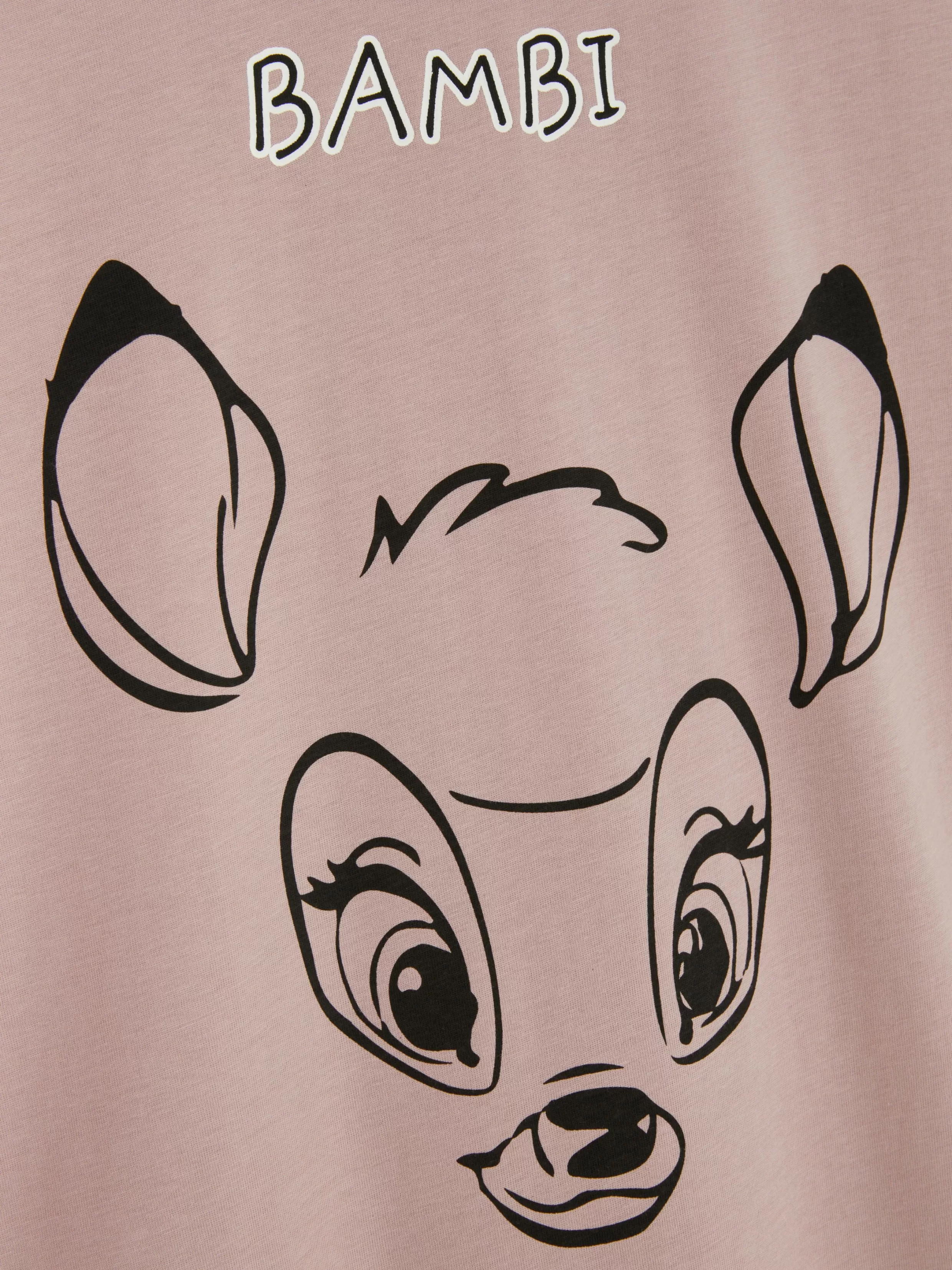 Fashion Disney’s Bambi Print Sleep Tee Women Sleep Tees And Nightgowns