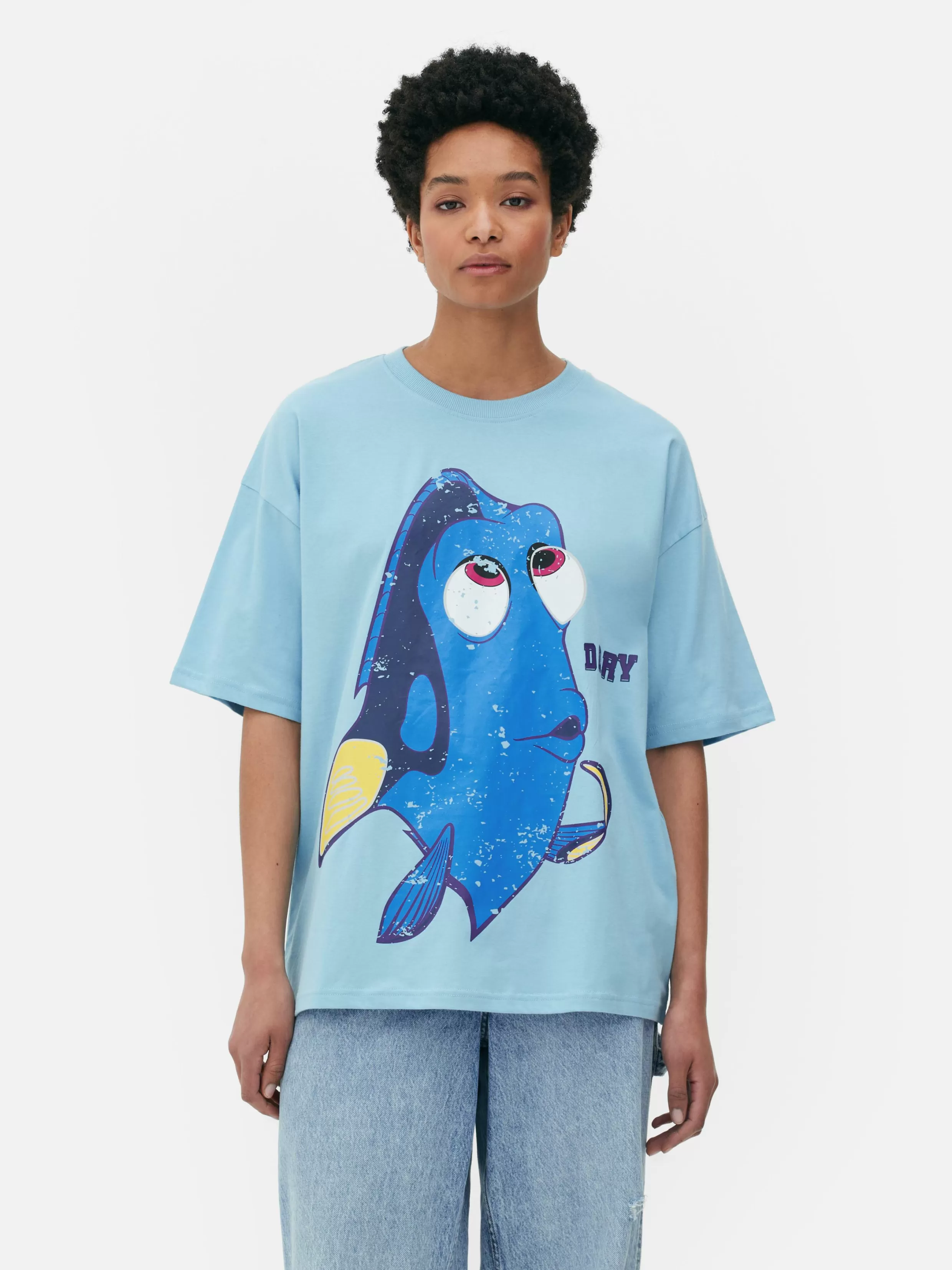 Best Sale Disney’s Finding Nemo Dory Oversized T-Shirt Women Graphic Tees And Sweatshirts | Tops And T-Shirts