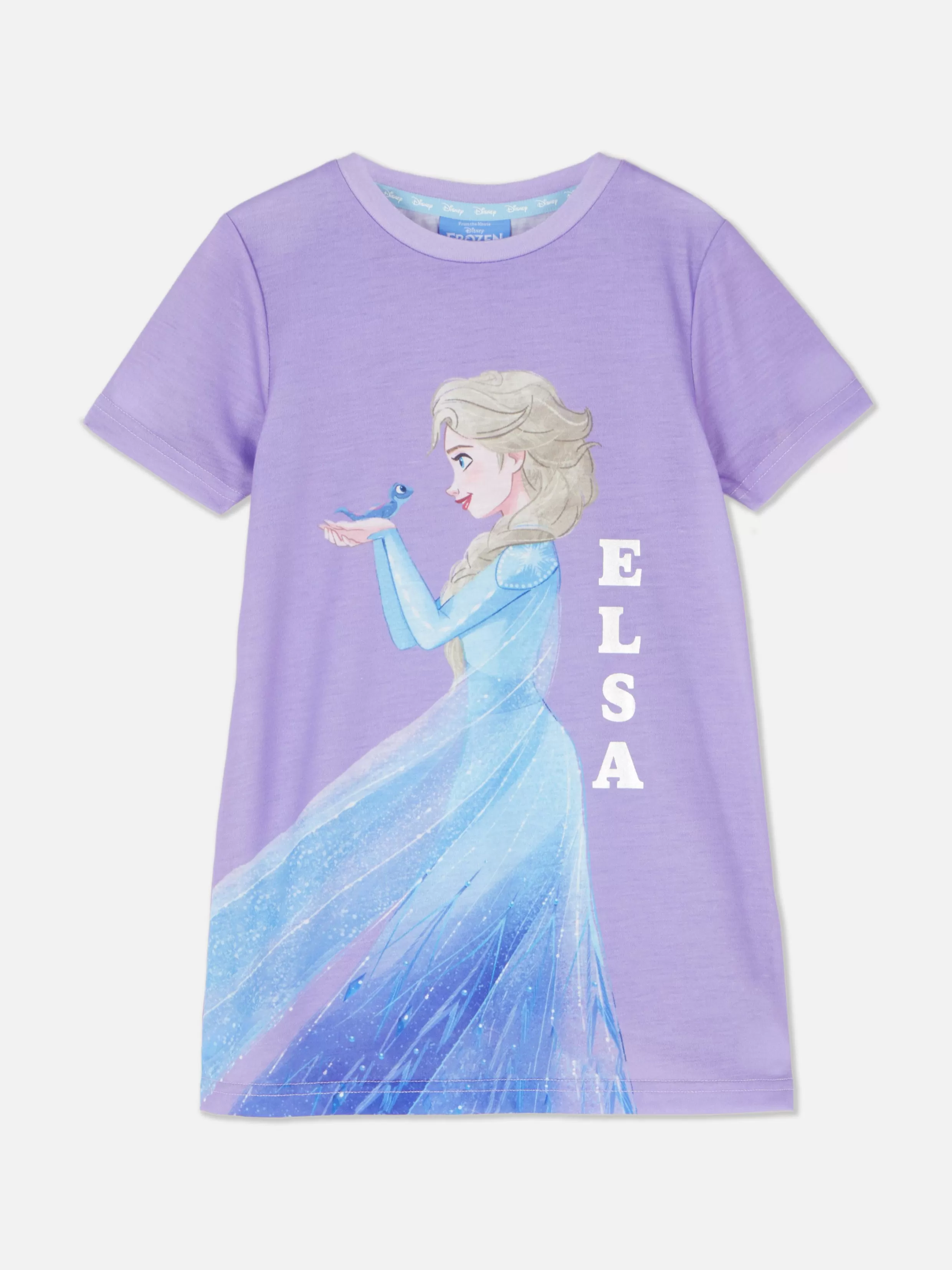 Store Disney's Frozen Elsa Print Sleep Tee Kids Pajamas And Sleepwear