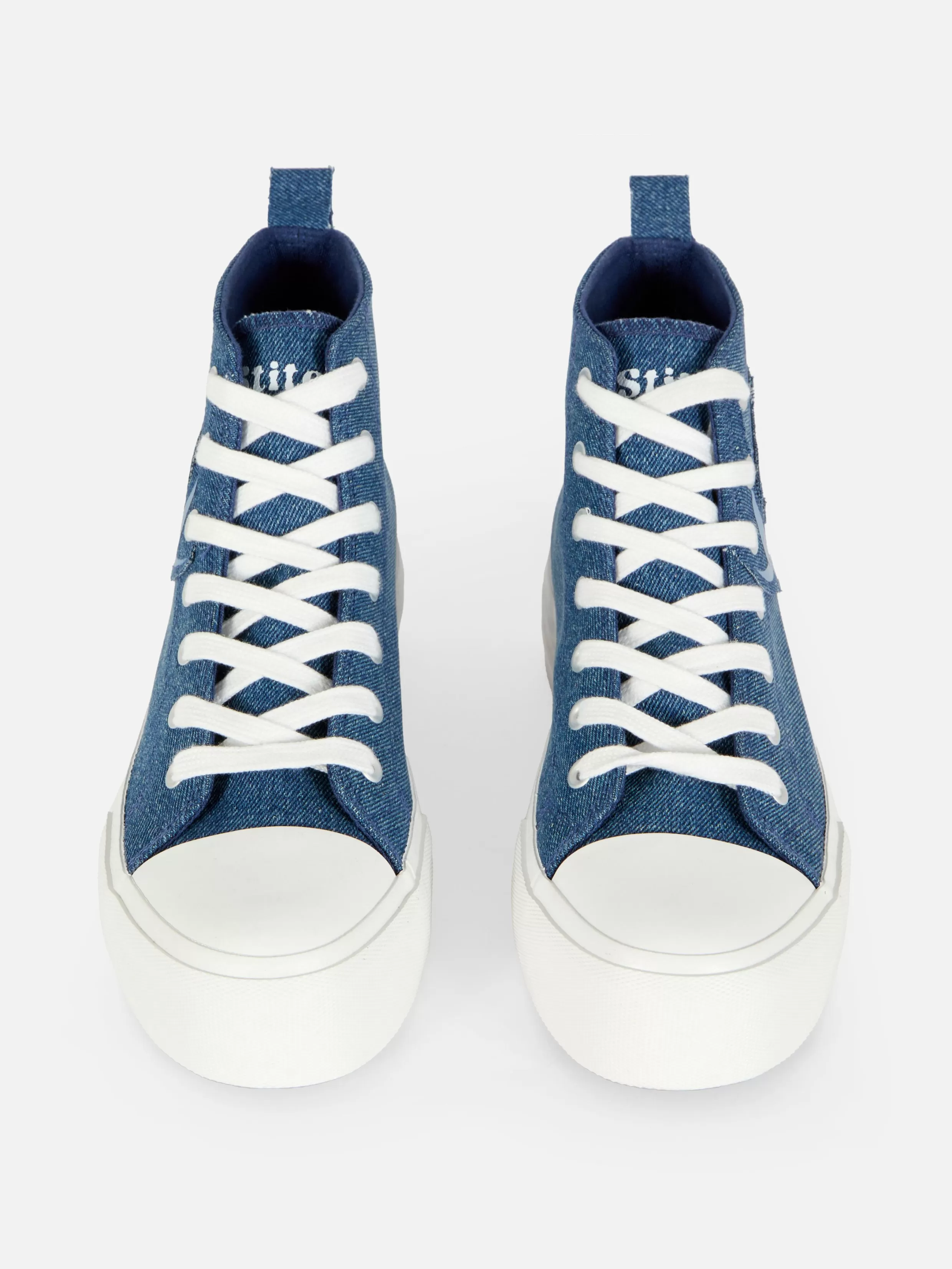 New Disney’s Lilo And Stitch Denim High Tops Women Sneakers | Denim