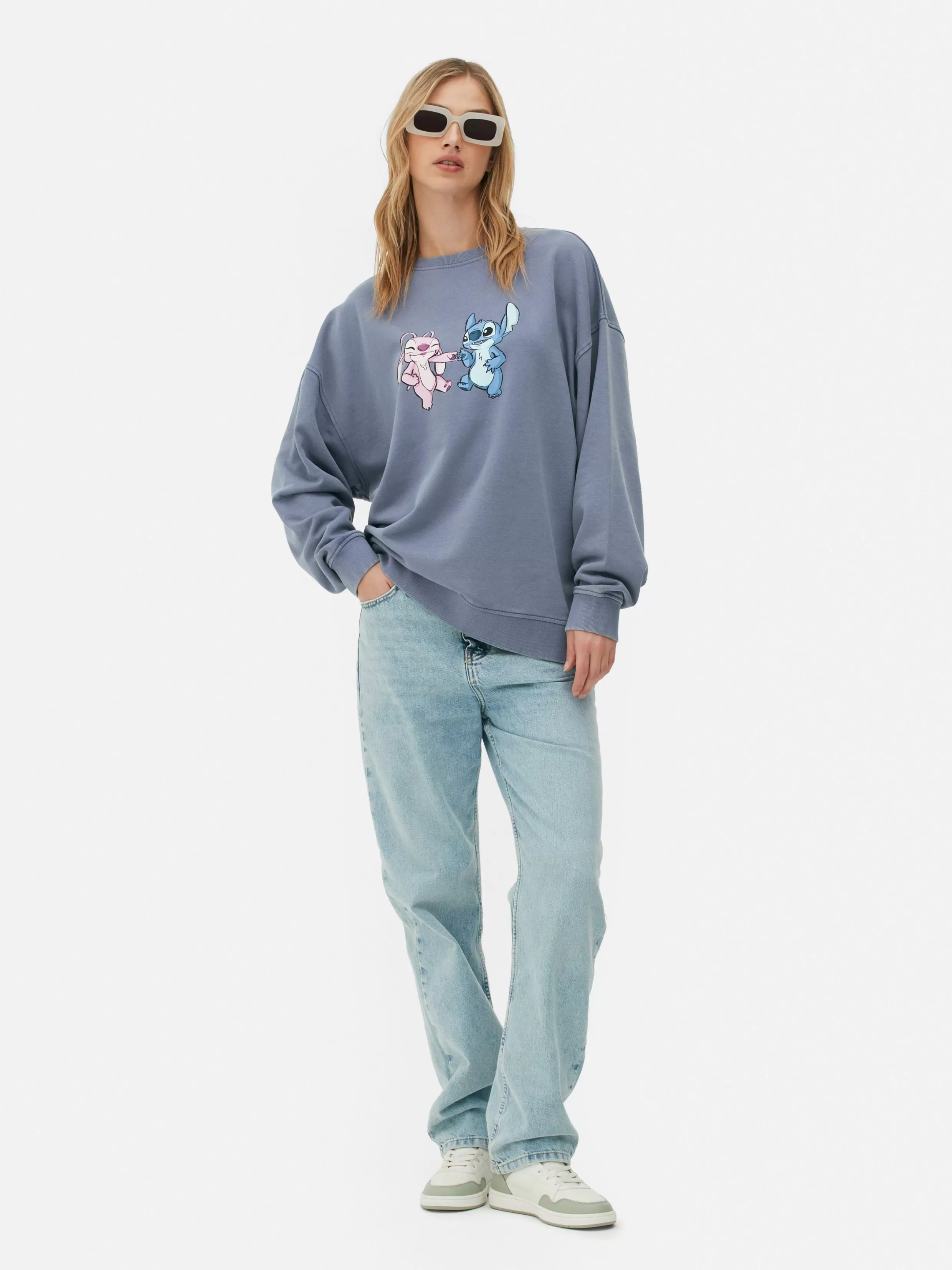 Cheap Disney’s Lilo And Stitch Oversized Sweatshirt Women Hoodies And Sweatshirts