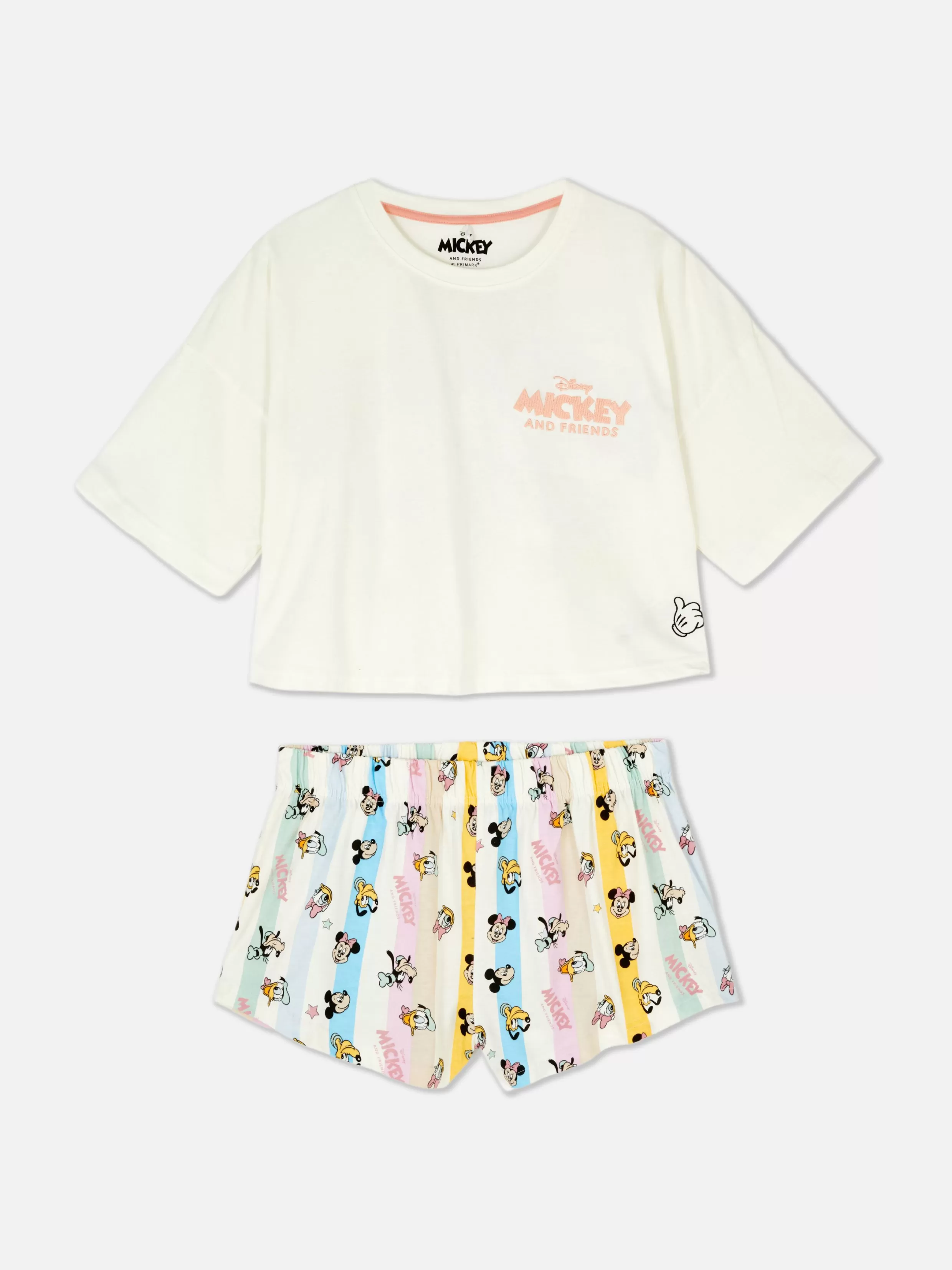 Best Sale Disney’s Mickey Mouse Cropped Pajamas Women Pajama Sets