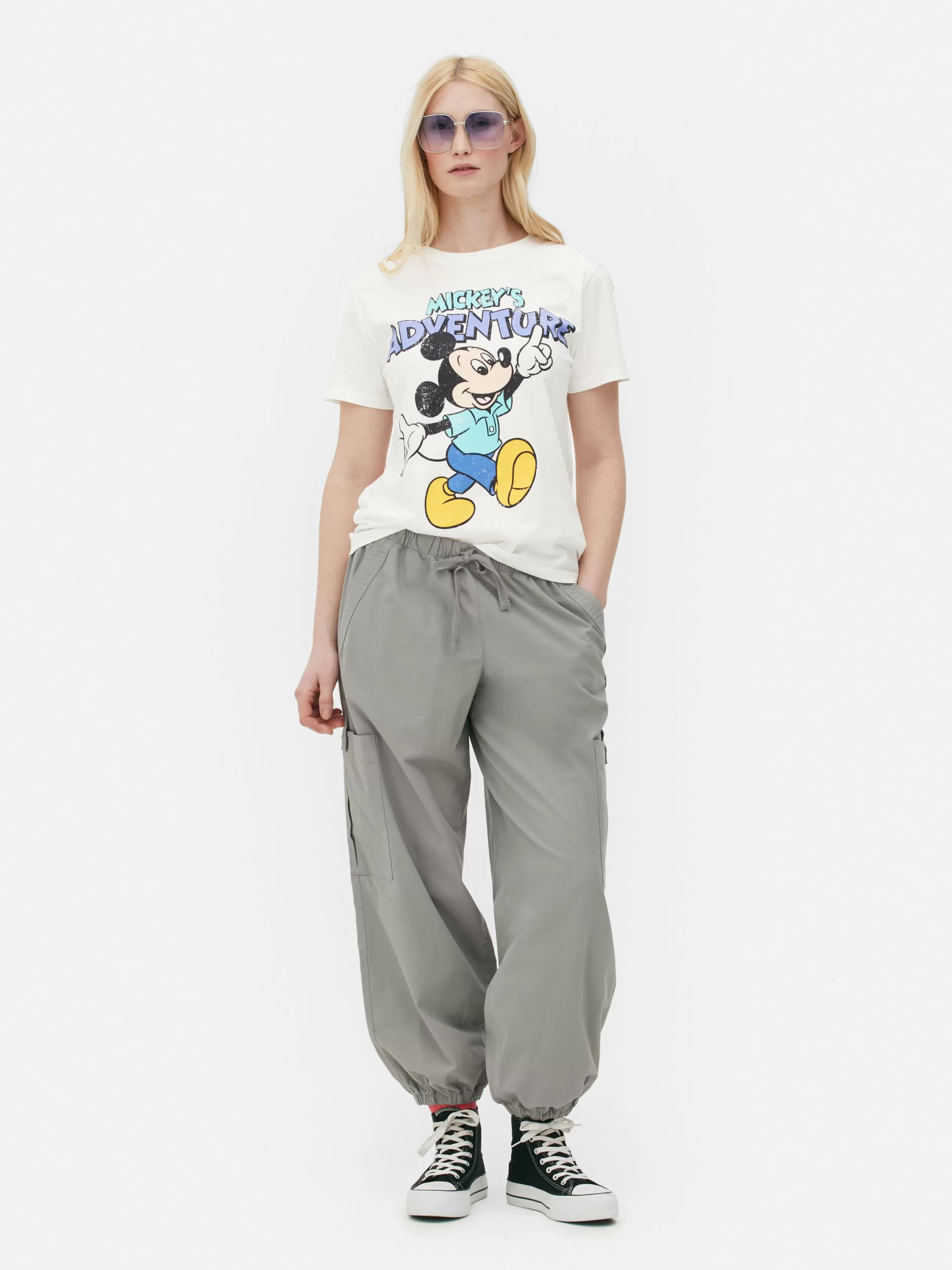 Best Disney’s Mickey Mouse Printed T-Shirt Women Tops And T-Shirts