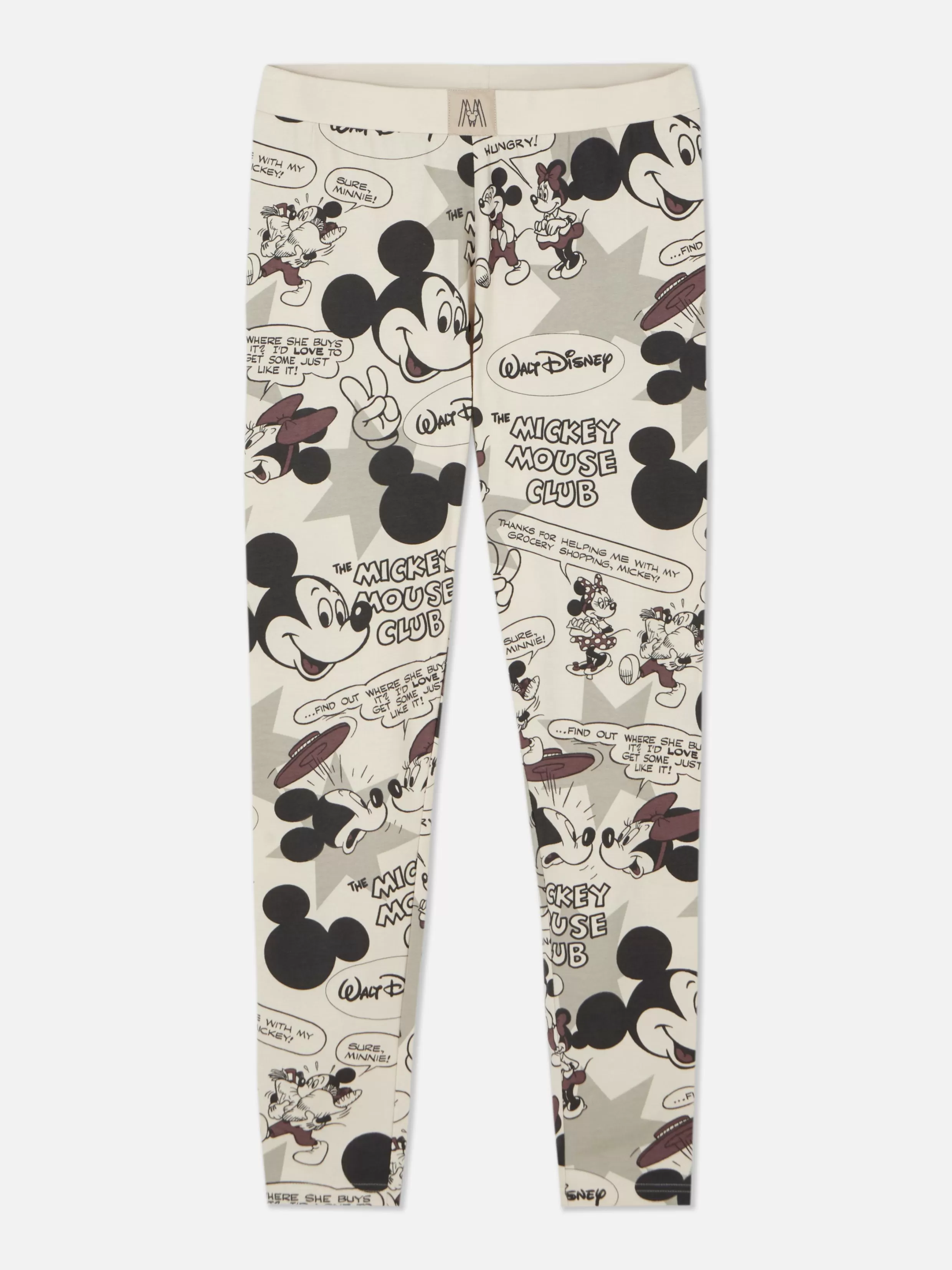 Cheap Disney’s Mickey Mouse Retro Comic Pajama Leggings Women Pajama Bottoms