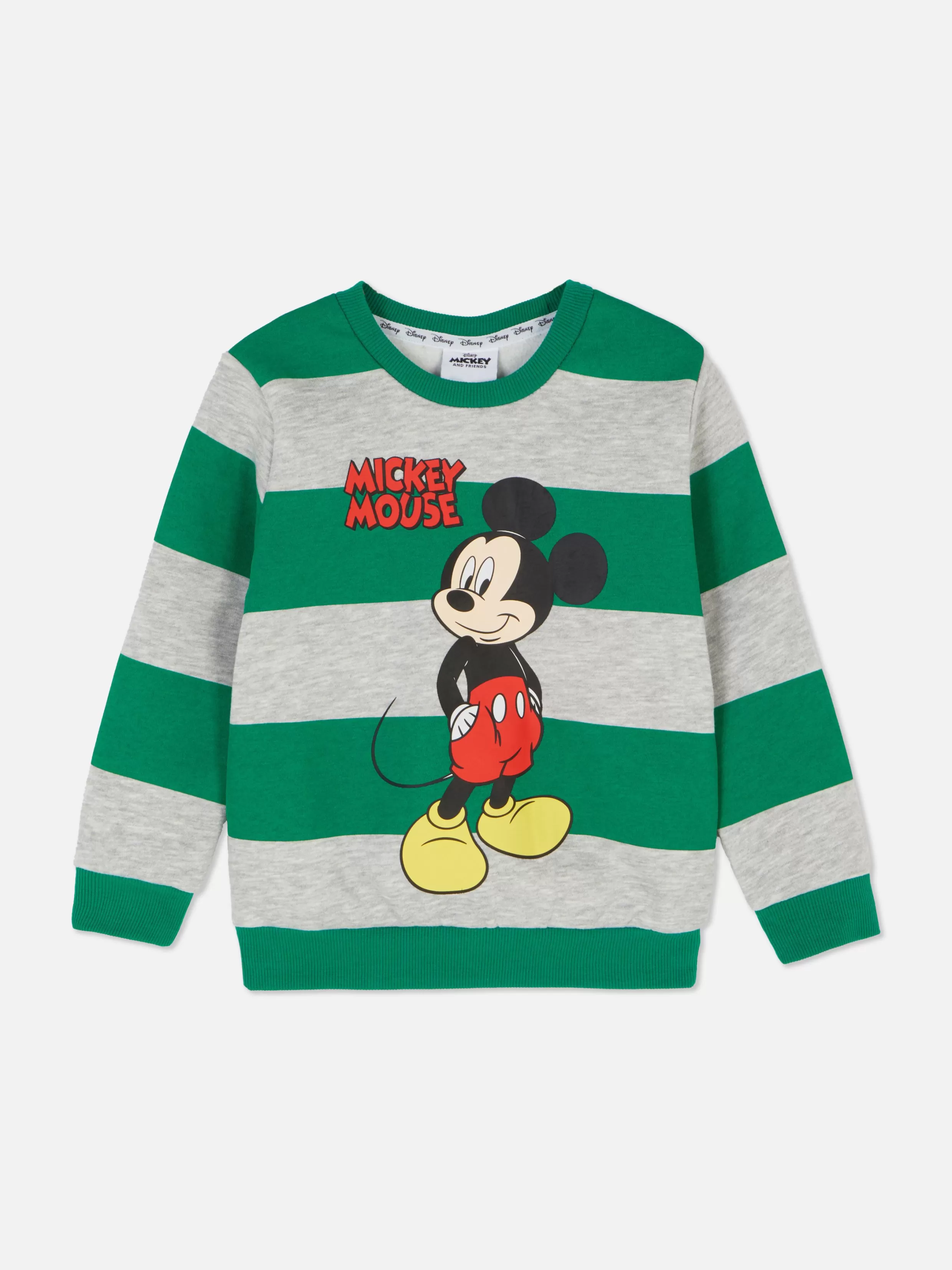 Best Sale Disney’s Mickey Mouse Stripe Crew Neck Sweatshirt Kids/BOY Hoodies And Sweatshirts