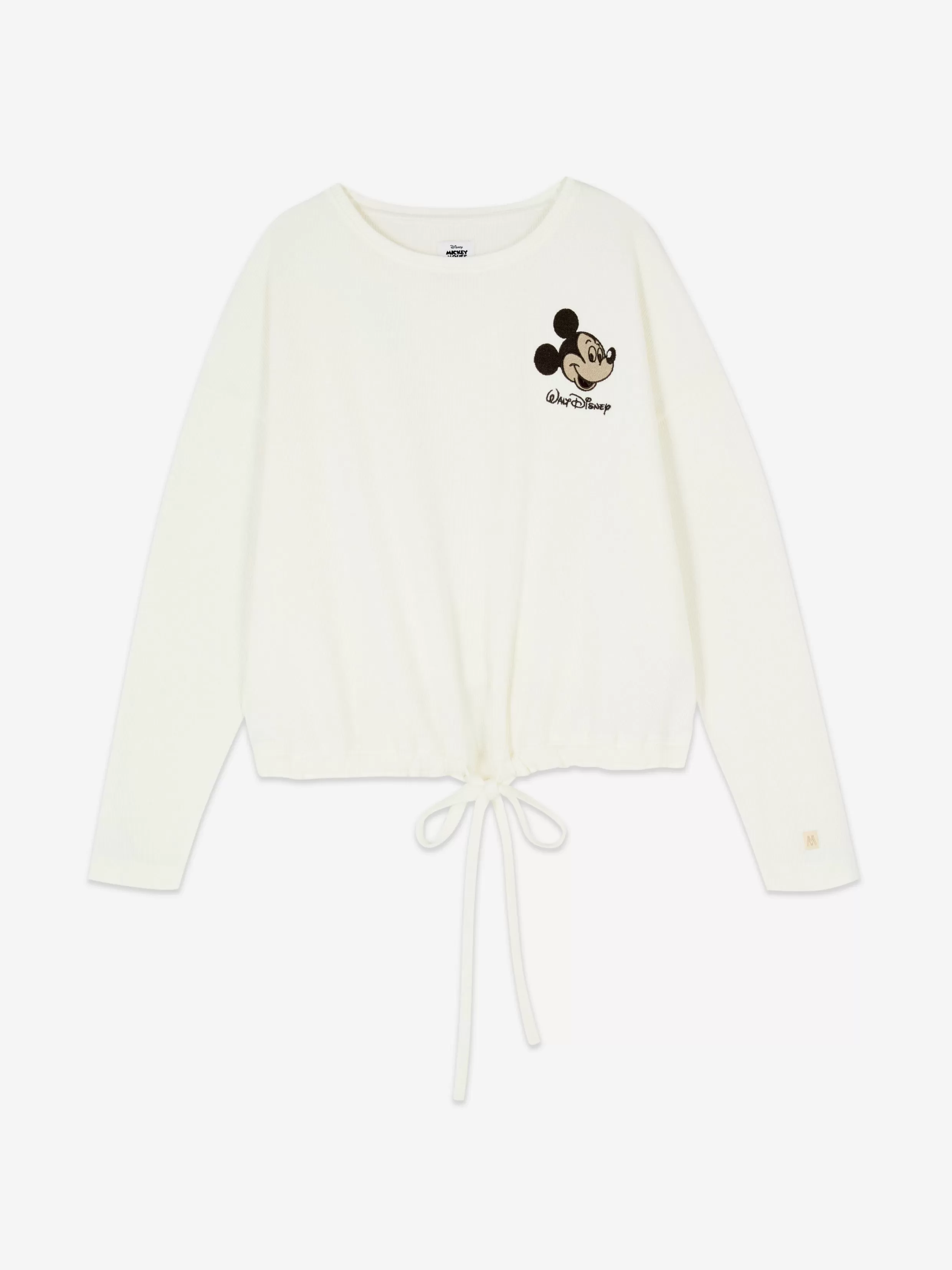 Cheap Disney’s Mickey Mouse Waffle Texture Pajama Top Women Pajama Tops