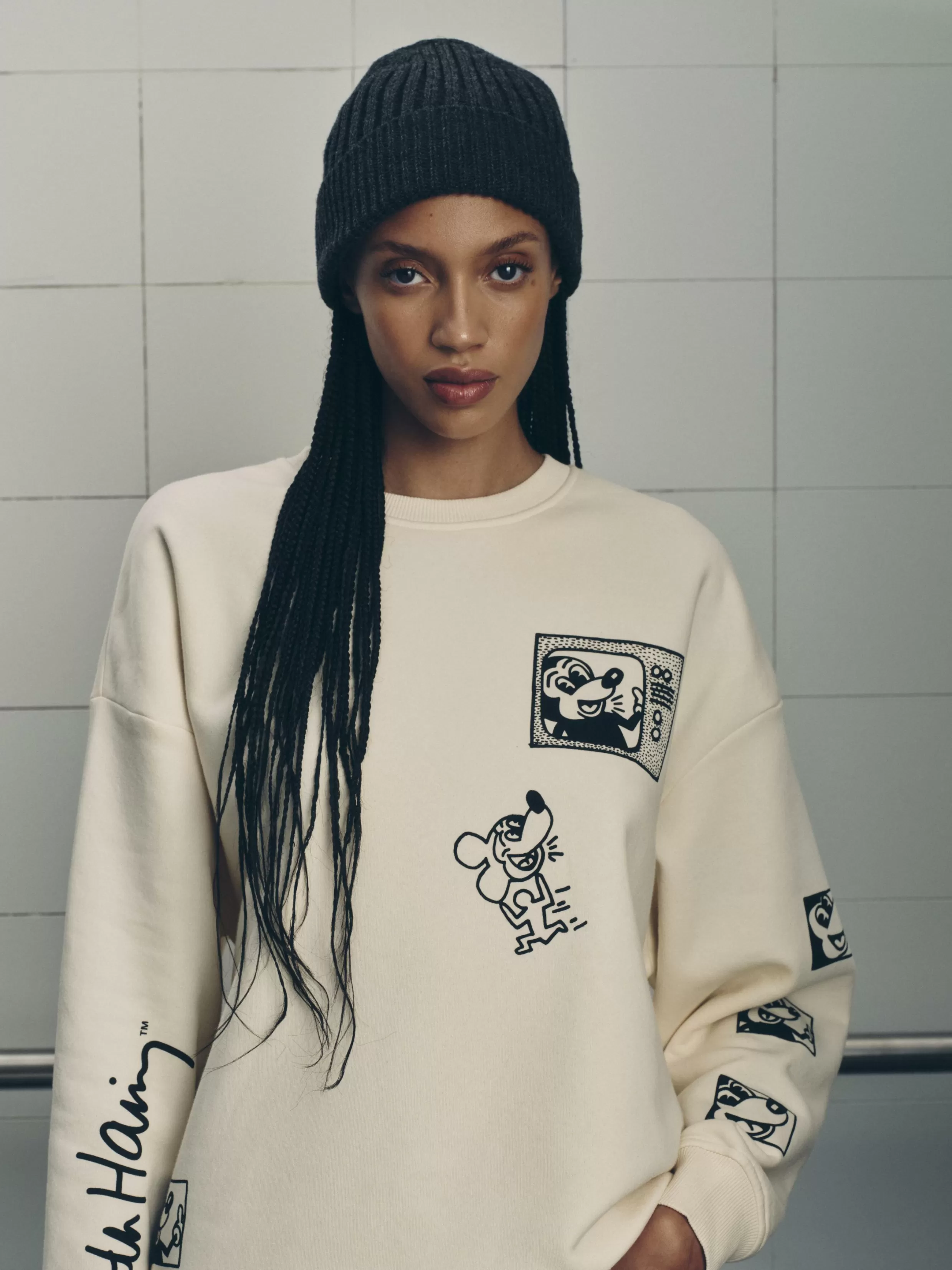 Hot Disney’s Mickey Mouse X Keith Haring Sweatshirt Women Graphic Tees And Sweatshirts | Hoodies And Sweatshirts